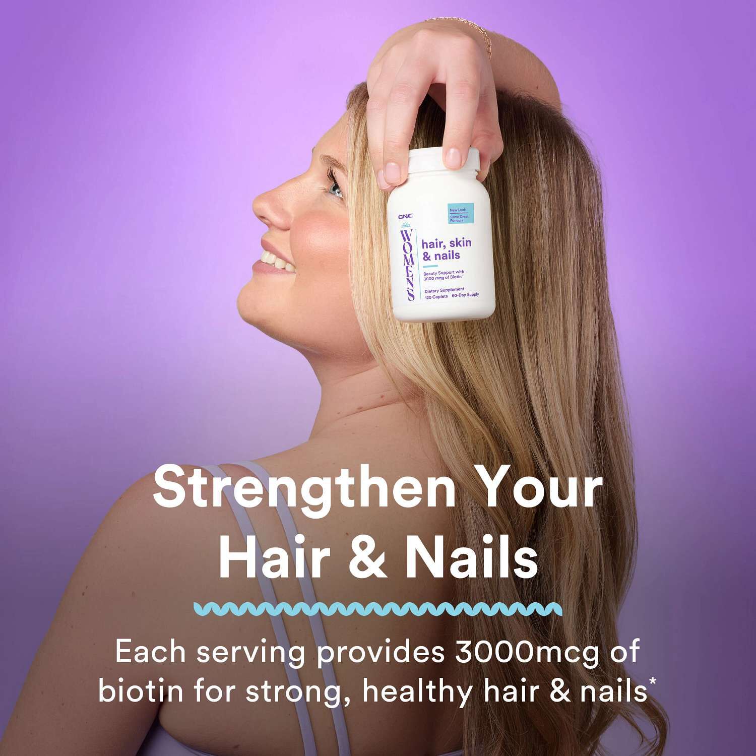 Hair Skin & Nails - 120 Caplets (60 Servings)  | GNC