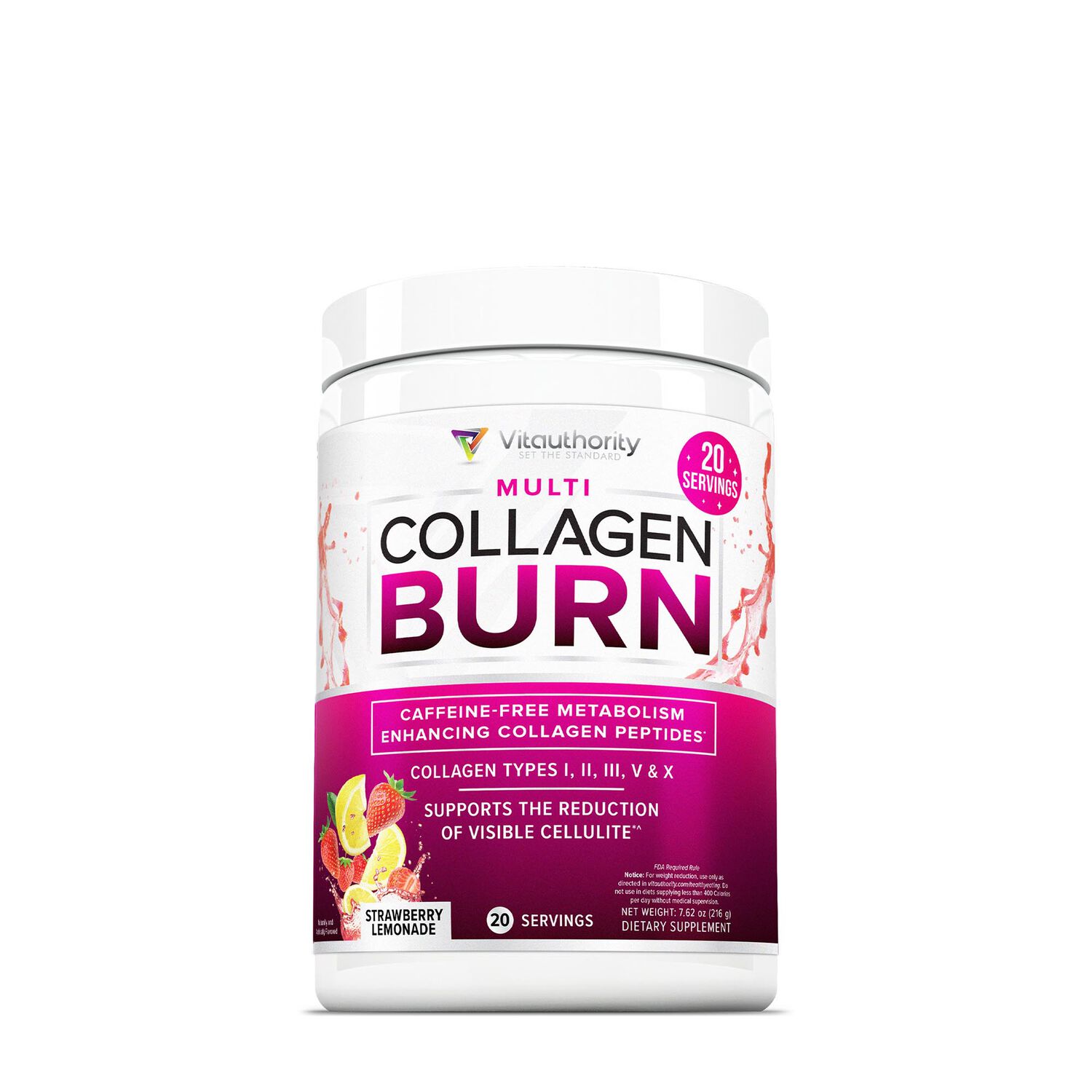 Multi Collagen Burn - Strawberry Lemonade - 7.62 oz. (20 Servings)