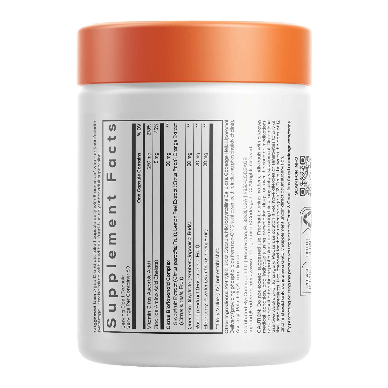 Teen Vitamin C+ - 60 Capsules (60 Servings)