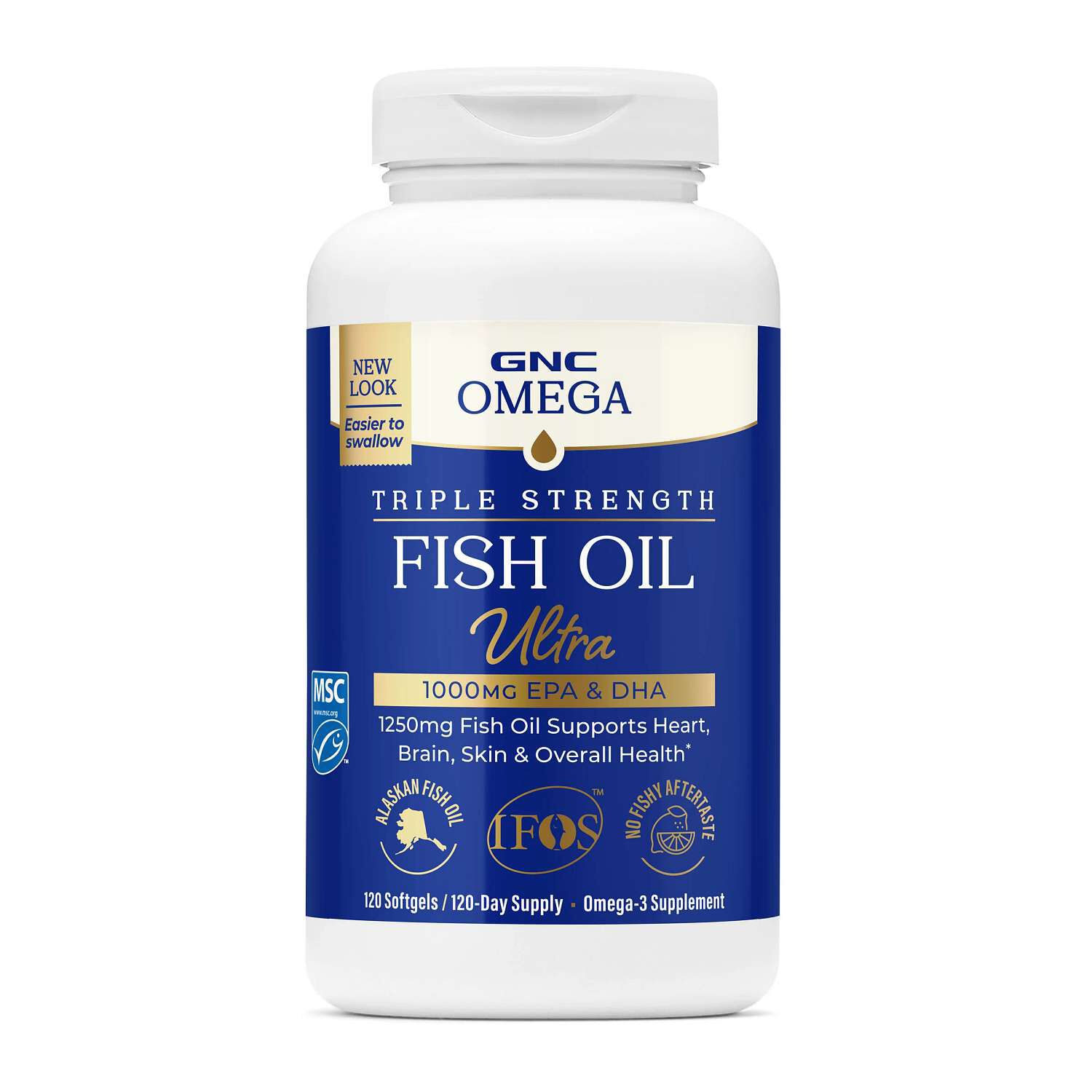 Triple Strength Fish Oil Ultra 1000mg - 120 Softgels (120 Servings)  | GNC