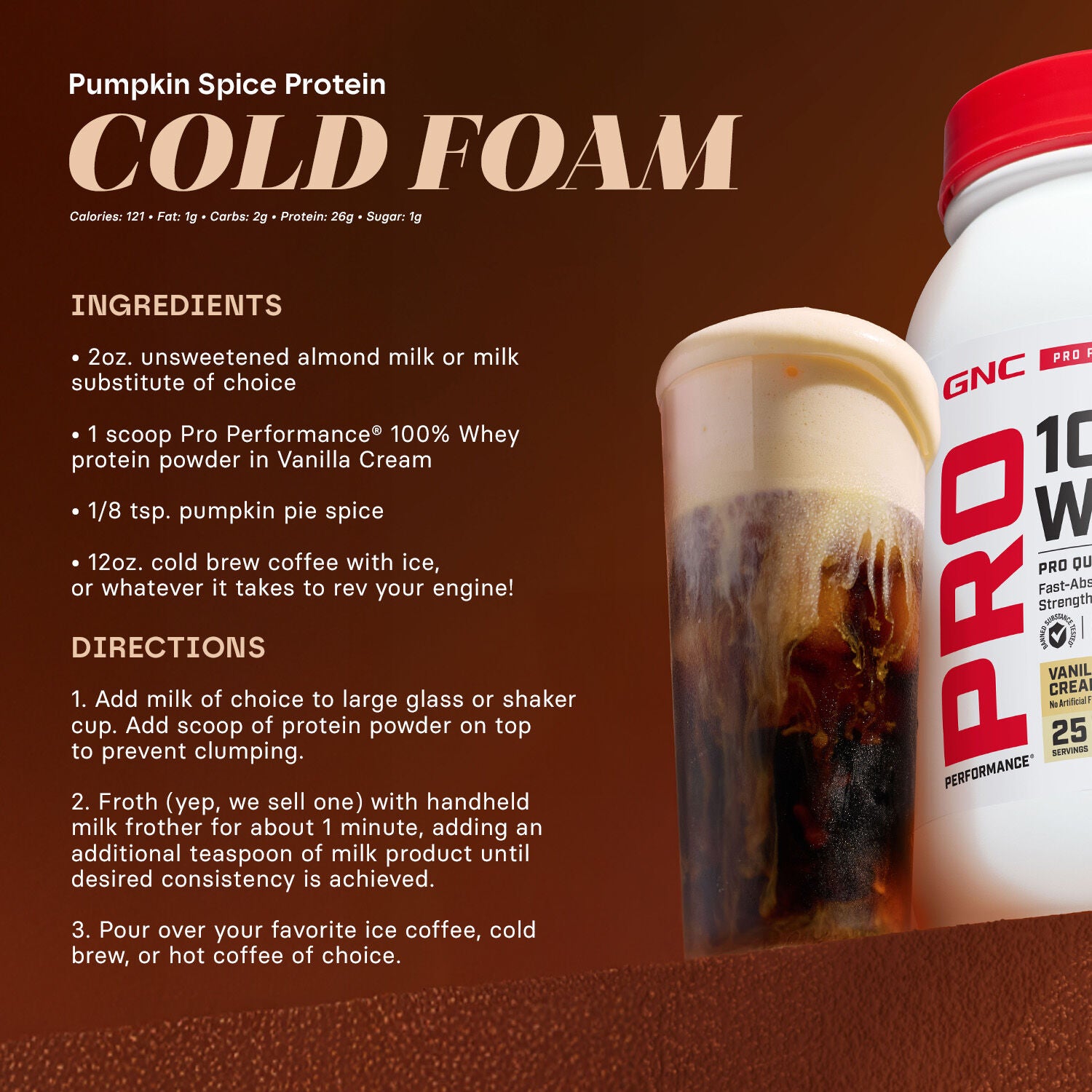 100% Whey 2.0 - Vanilla Cream (64 Servings)  | GNC