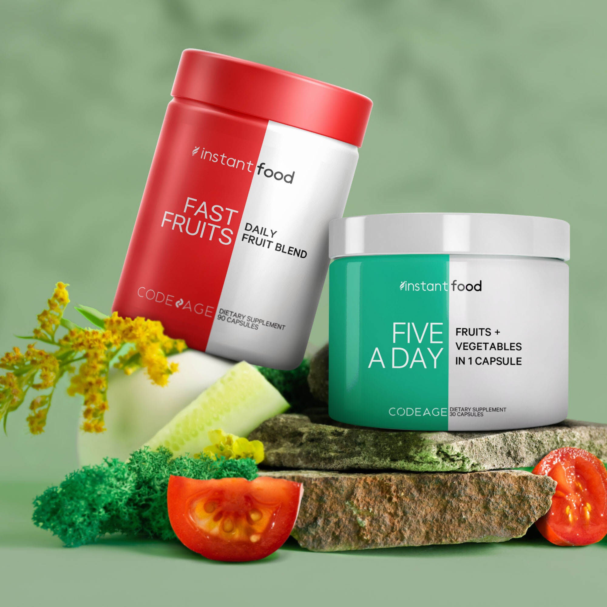 Five A Day Fruits + Vegetables - 30 Capsules (30 Servings)  | GNC