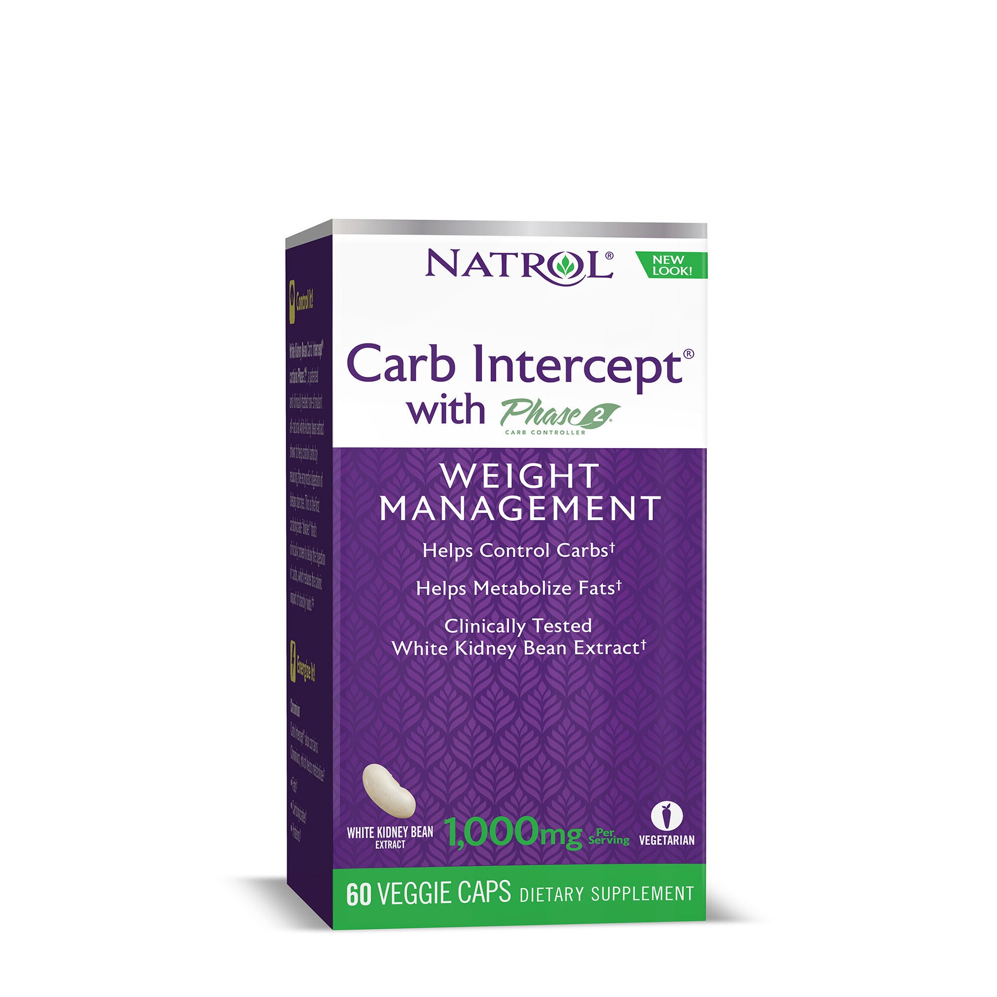 Natrol White Kidney Bean Carb Intercept Phase 2 Gnc