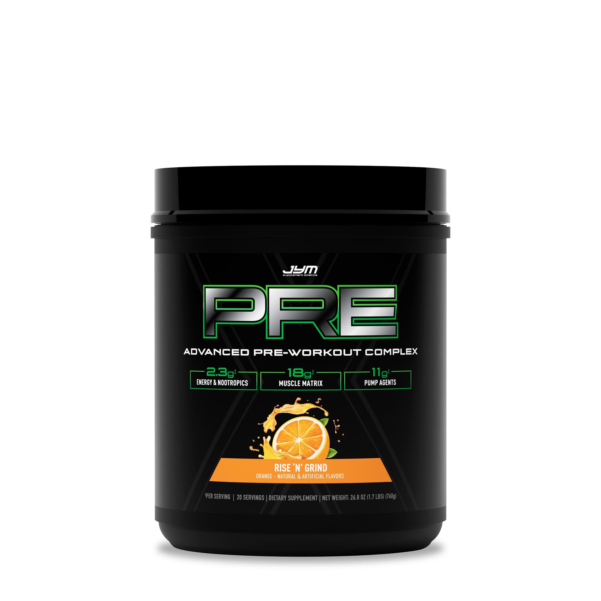 PRE JYM X Advanced Pre-Workout Complex - Rise n' Grind - 1.7 lb.