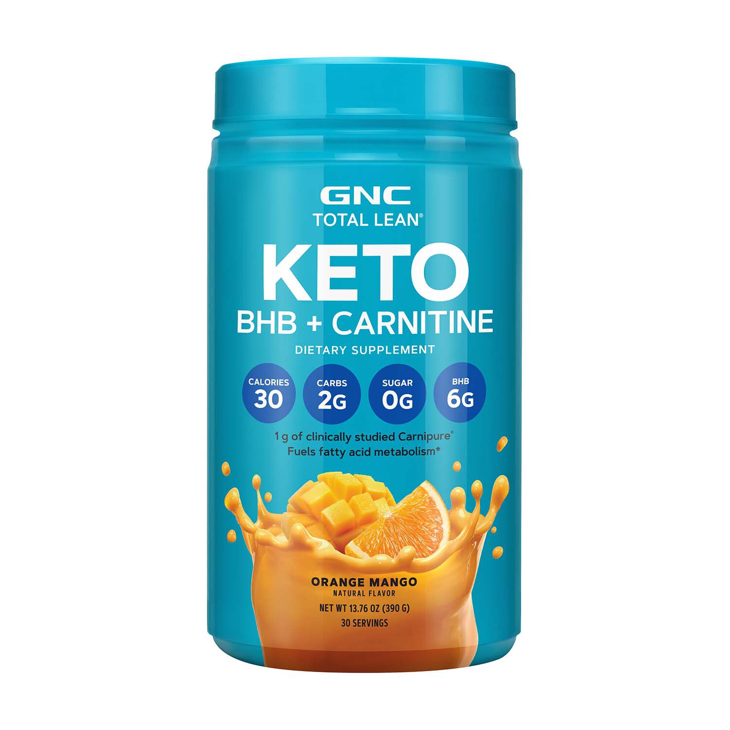 Gnc Total Lean Keto Bhb Carnitine Orange Mango Gnc