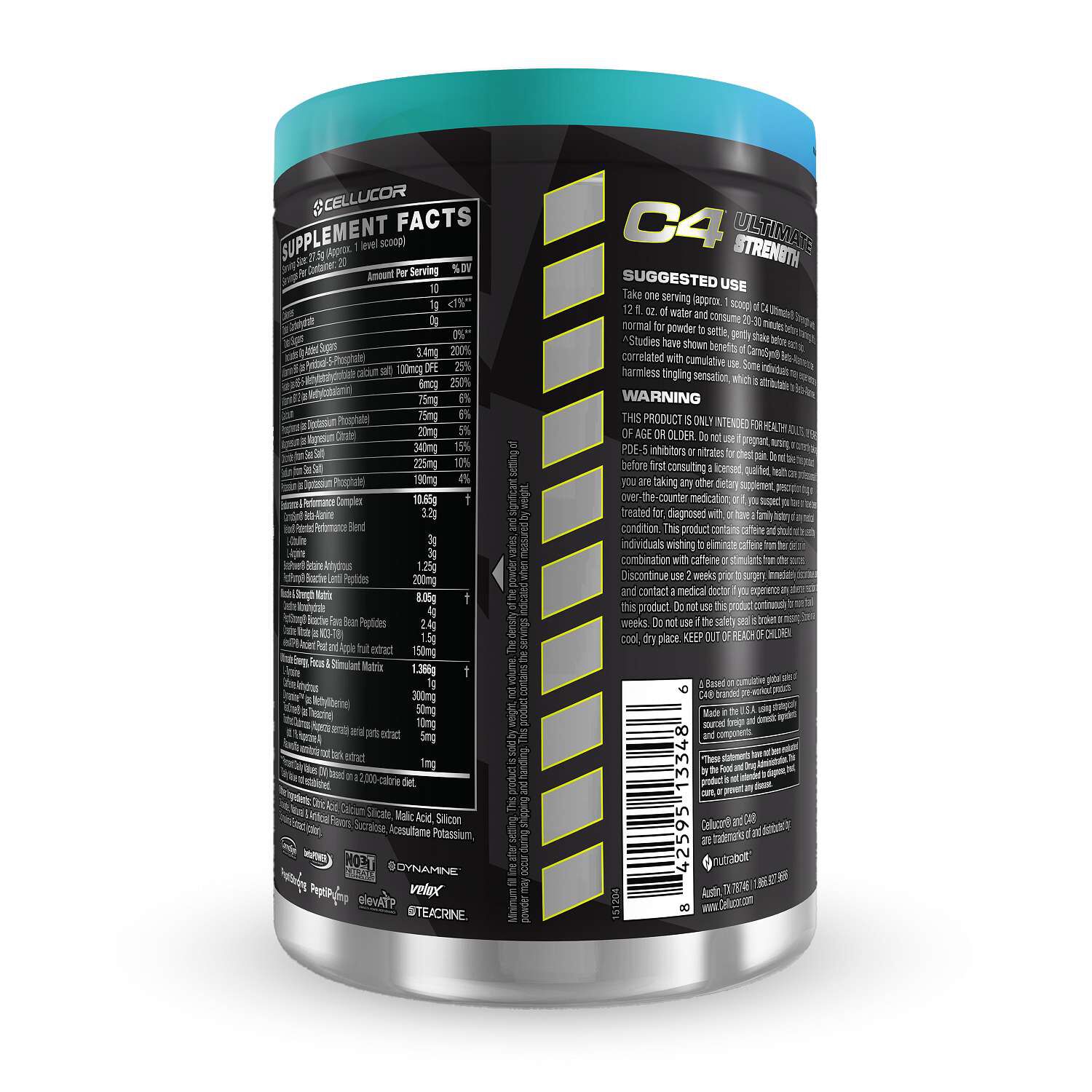C4 Ultimate Strength Pre-Workout - Frozen Bombsicle (20 Servings)