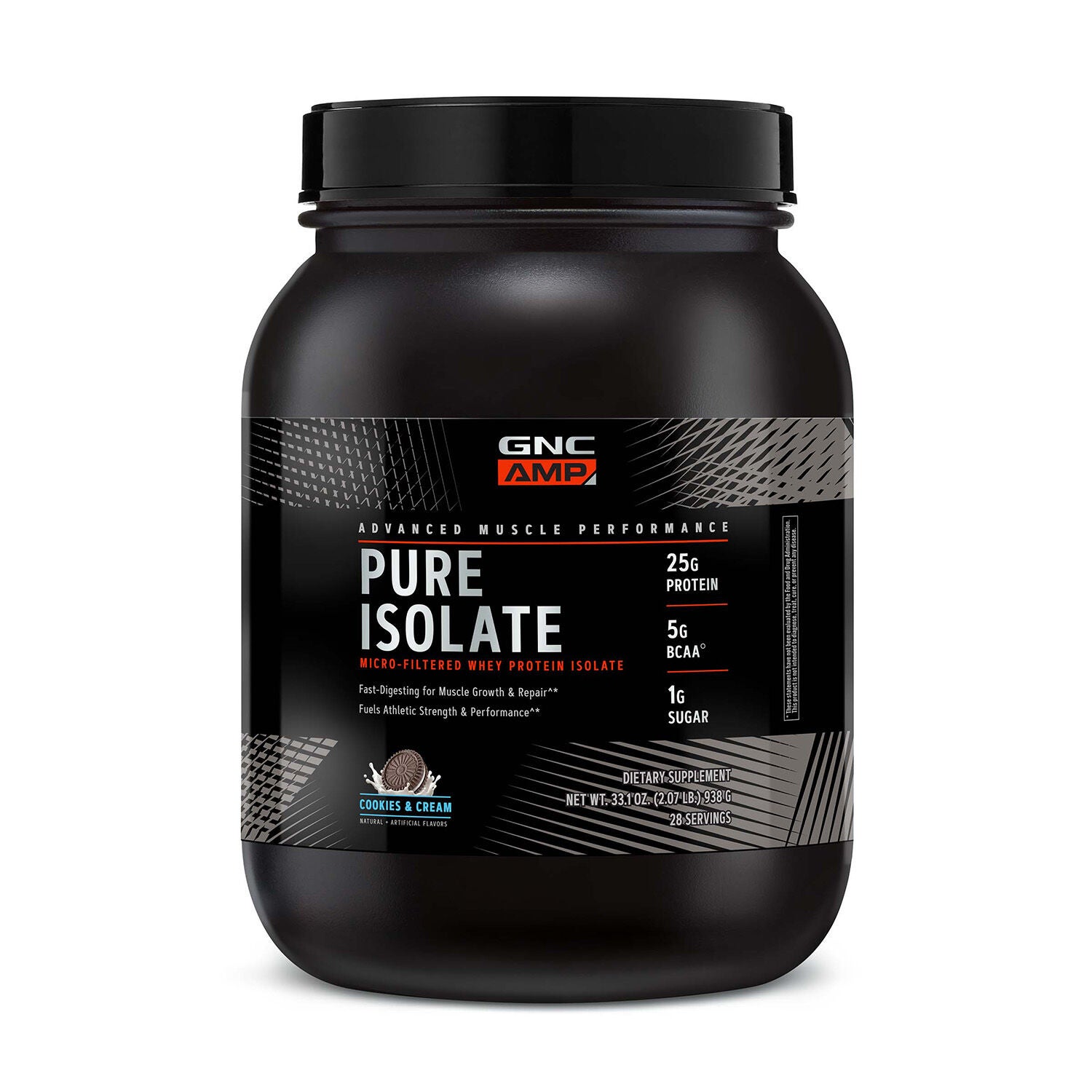 Pure Isolate Whey Protein - Cookies &amp; Cream (28 Servings) Cookies and Cream | GNC