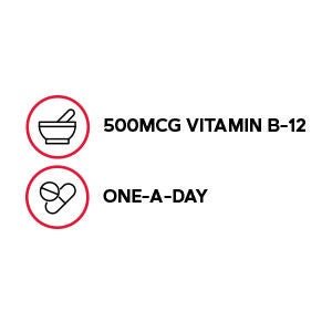 Vitamin B-12 500 mcg - 100 Tablets (100 Servings)  | GNC