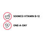 Vitamin B-12 500 mcg - 100 Tablets &#40;100 Servings&#41;  | GNC