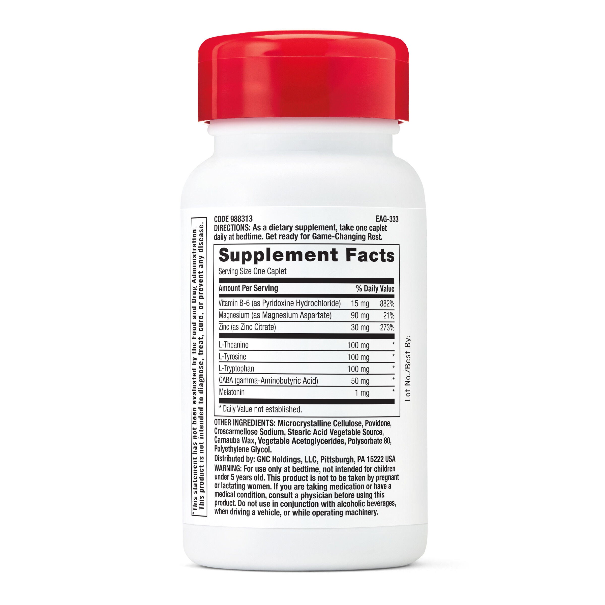 P.M Zinc Magnesium - 60 Caplets (60 Servings)  | GNC