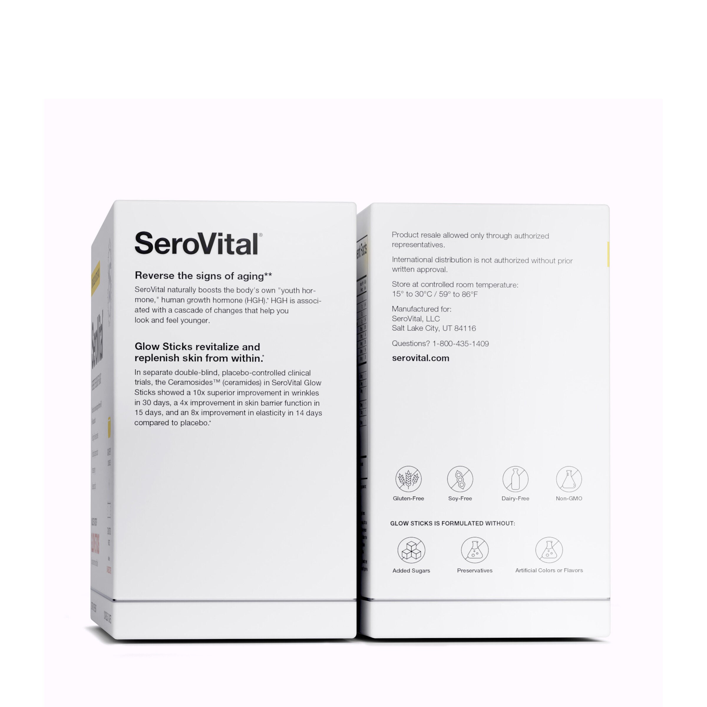 SeroVital Anti-Aging Therapy - 120 Capsules + 7 Glow Sticks (30 Servings)