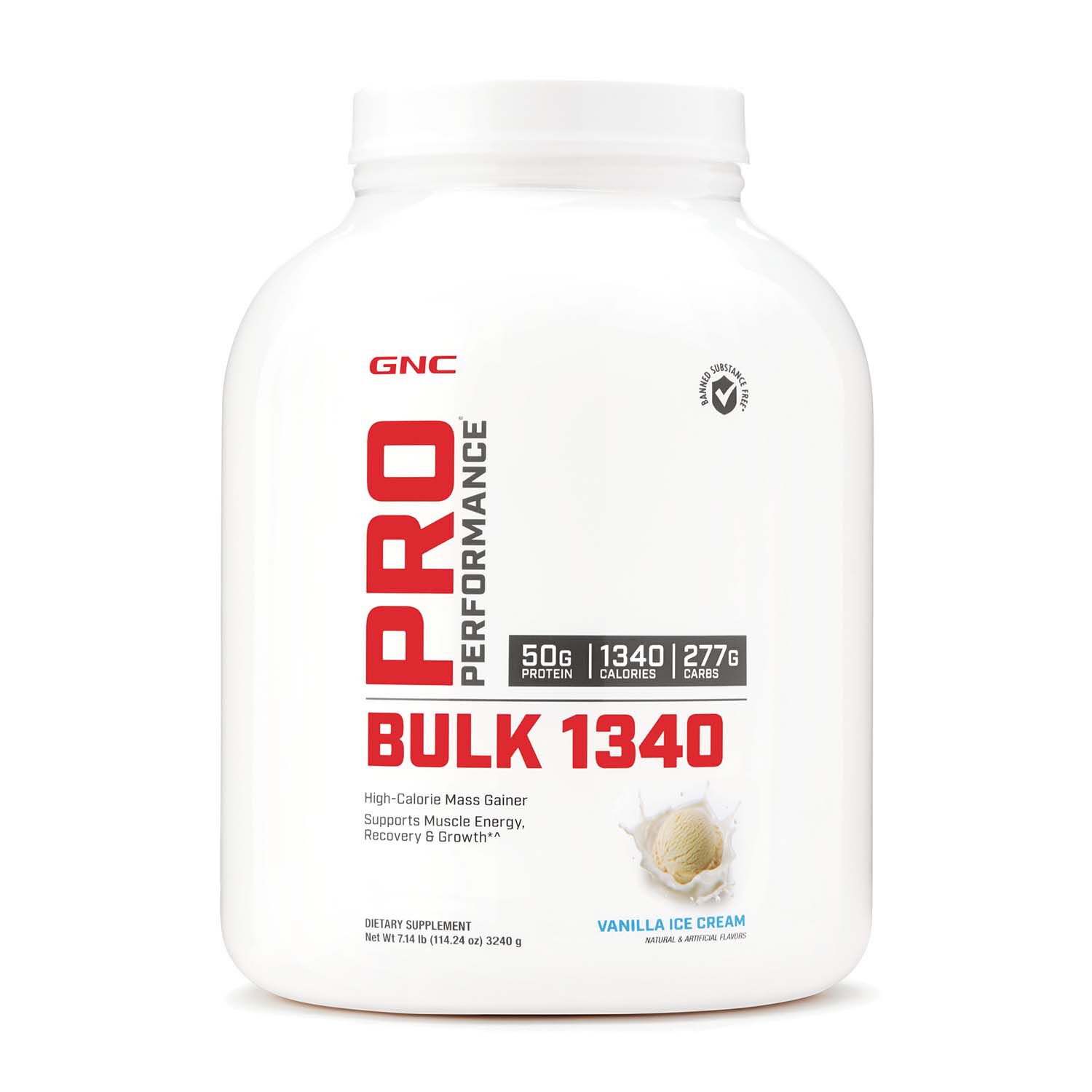 Gnc Pro Performance Bulk 1340 Weight Gainer Vanilla Ice Cream Gnc