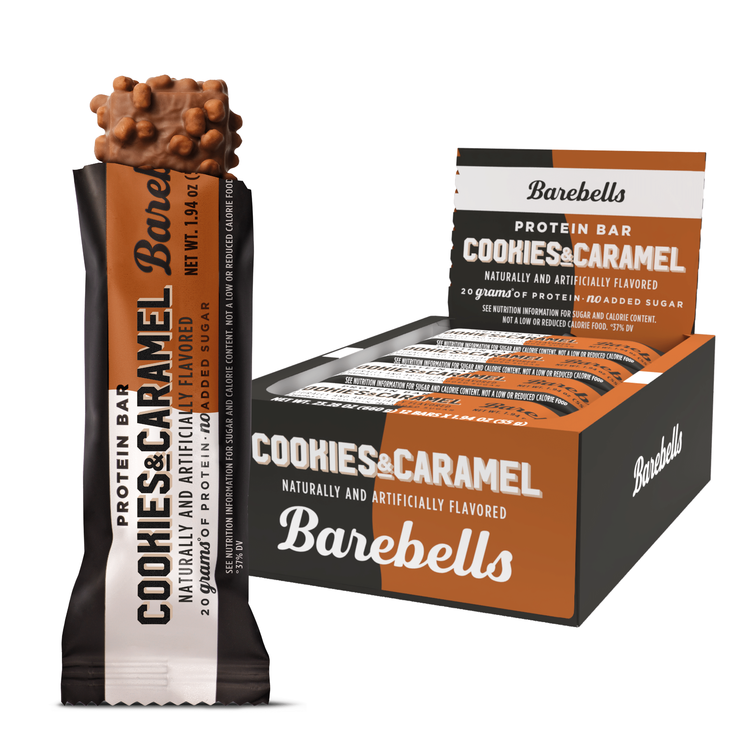 Protein Bar - Cookies &amp; Caramel (12 Bars) Cookies &amp; Caramel | GNC