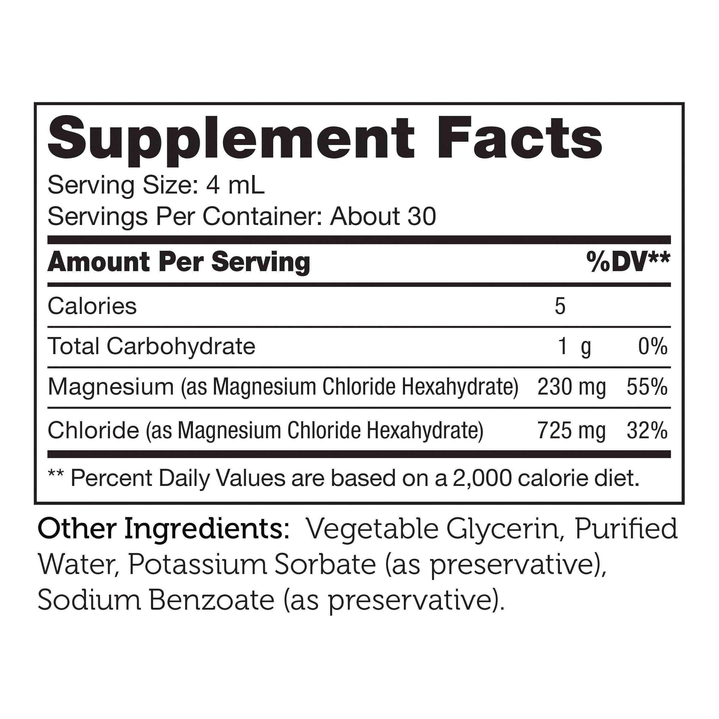 Magnesium Liquid - Unflavored - 4 fl oz (30 Servings)  | GNC