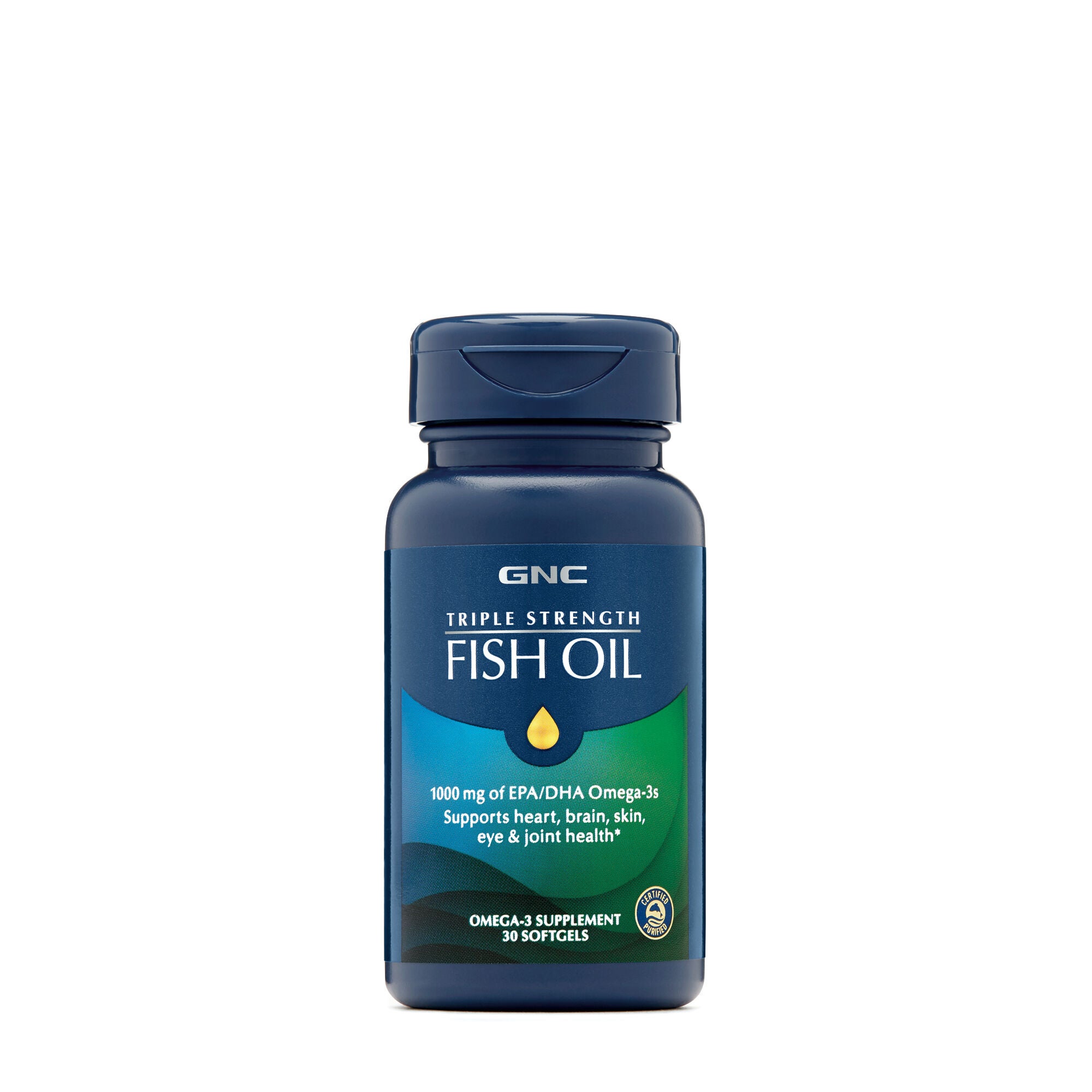 Triple Strength Fish Oil 1000mg - 30 Softgels (30 Servings)  | GNC
