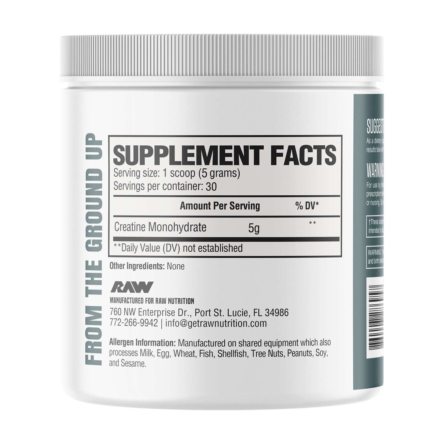 Creatine Monohydrate - Unflavored (30 Servings)