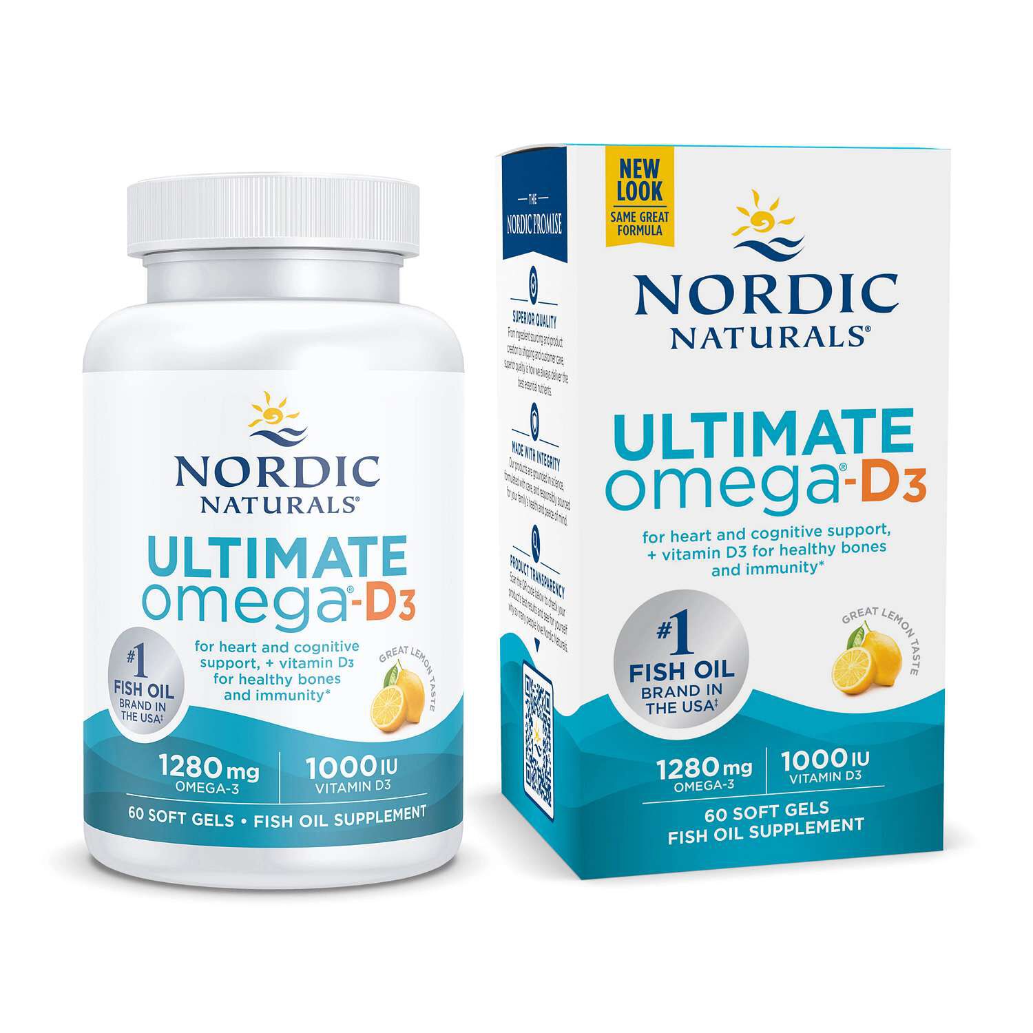Ultimate Omega&reg; D3 - Lemon - 30 Softgels (30 Servings)