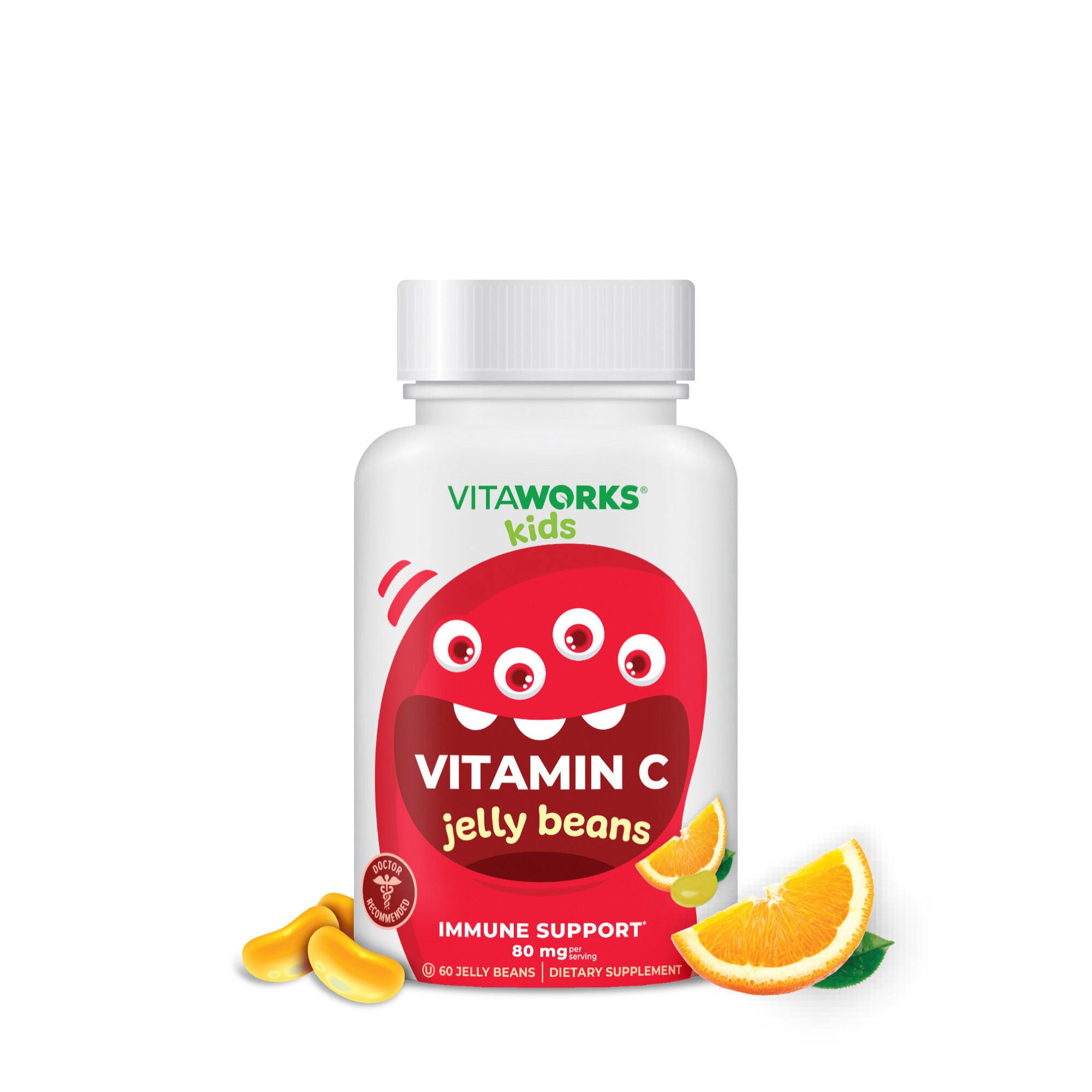 Kids Vitamin C 80mg - 60 Jelly Beans (30 Servings)  | GNC
