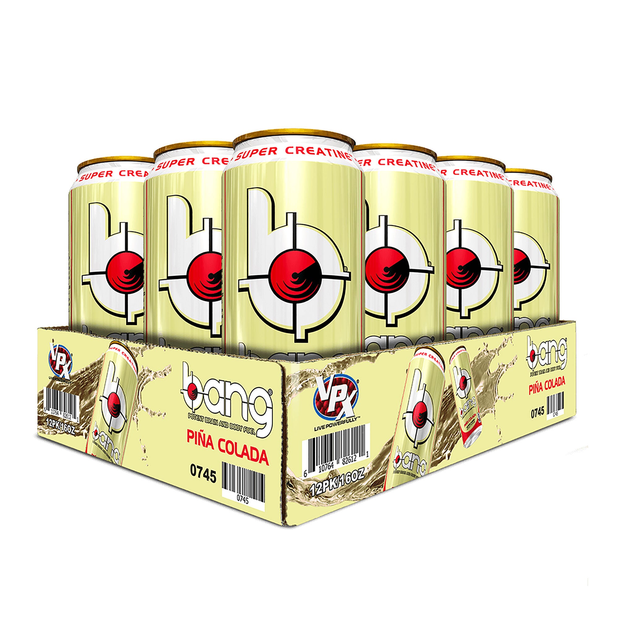 Bang Energy Drink Pina Colada 12 Pack Gnc