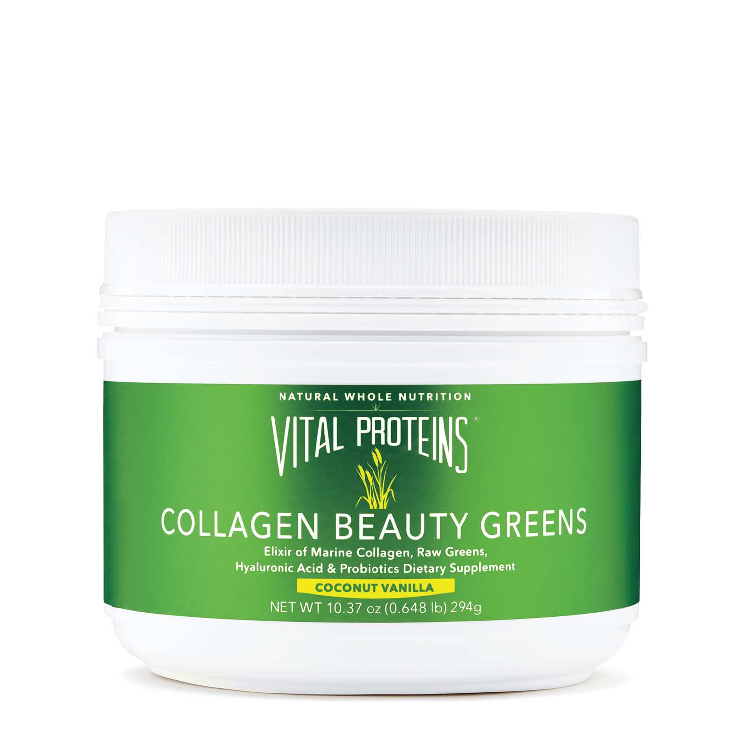 Vital Proteins Collagen Beauty Greens Coconut Vanilla Gnc