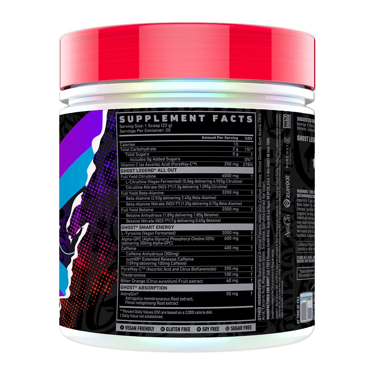 LEGEND&reg; ALL OUT V2 Pre-Workout - Blue Raspberry (20 Servings)