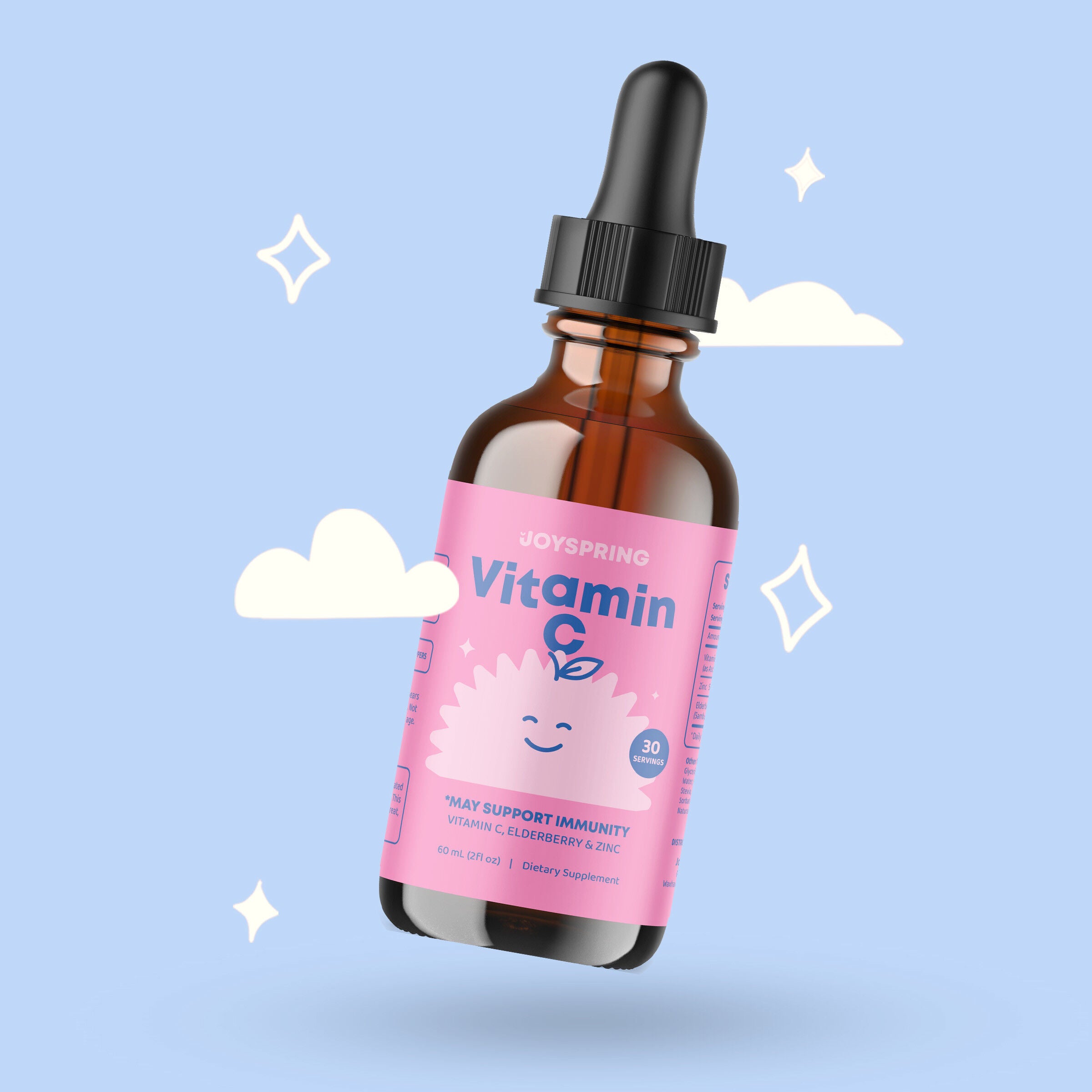 Vitamin C for Adults &amp; Kids with Elderberry and Zinc - 60 mL (30 Servings)  | GNC