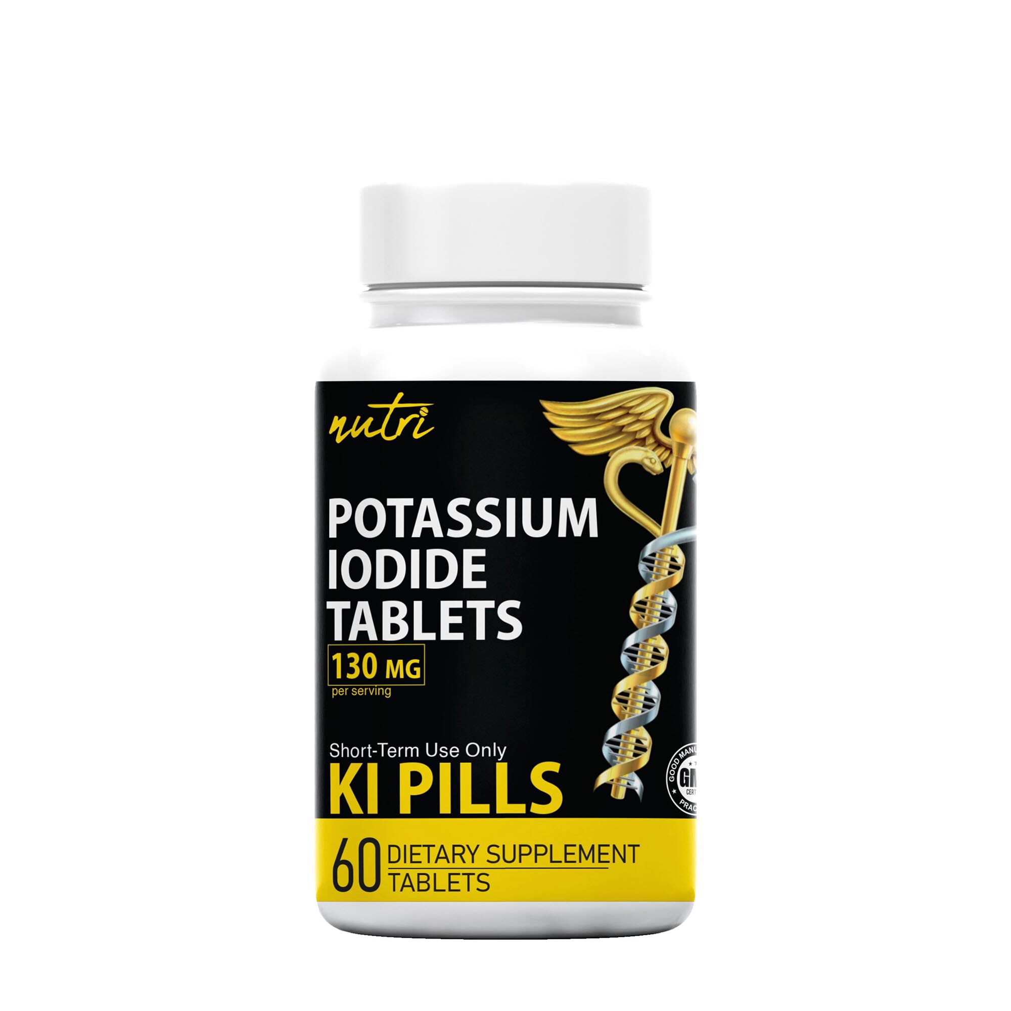 Potassium Iodide Tablets 130mg - 60 Tablets (30 Servings)  | GNC