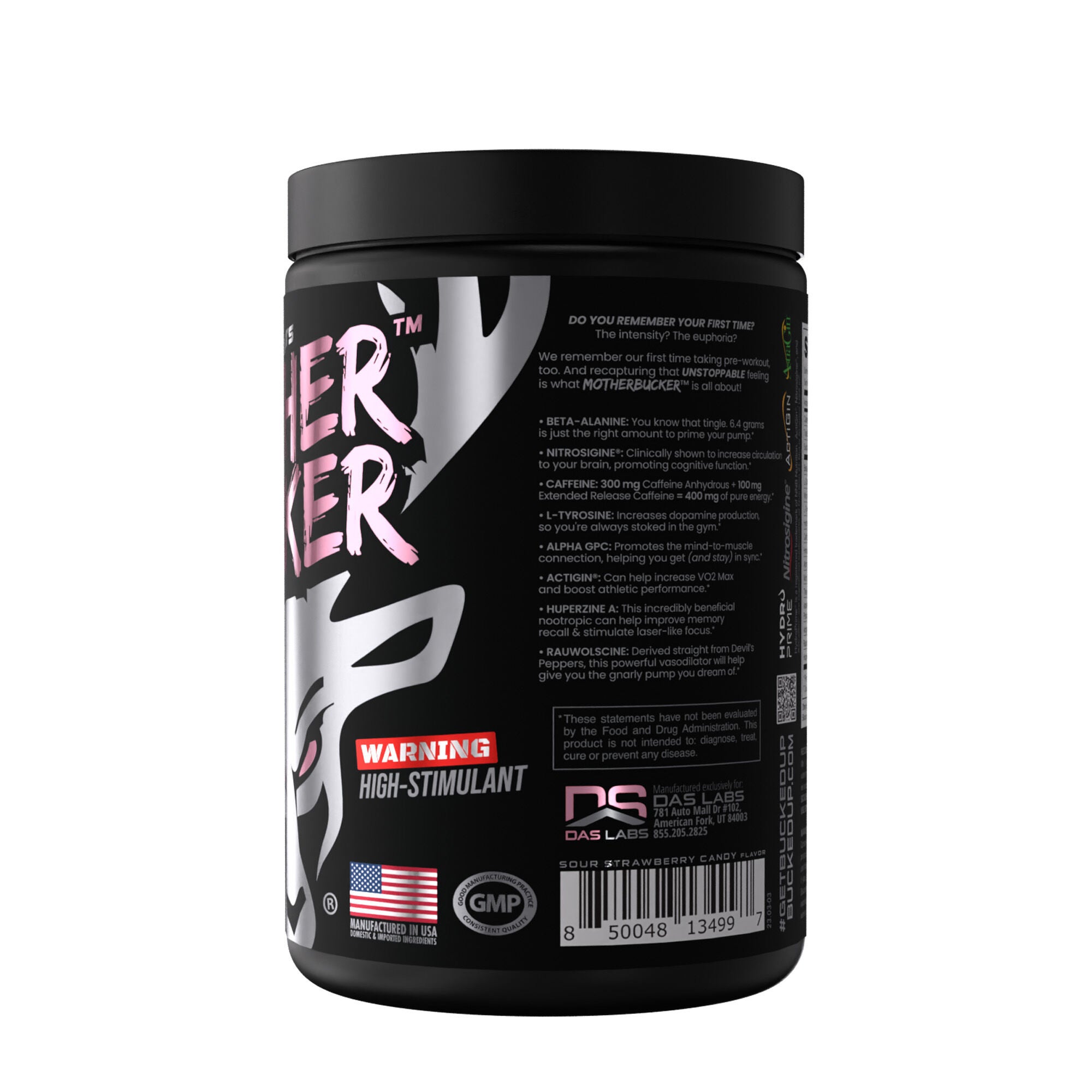 Mother Bucker™ Nootropic Pre-Workout - Strawberry Super Sets - 20 Servings