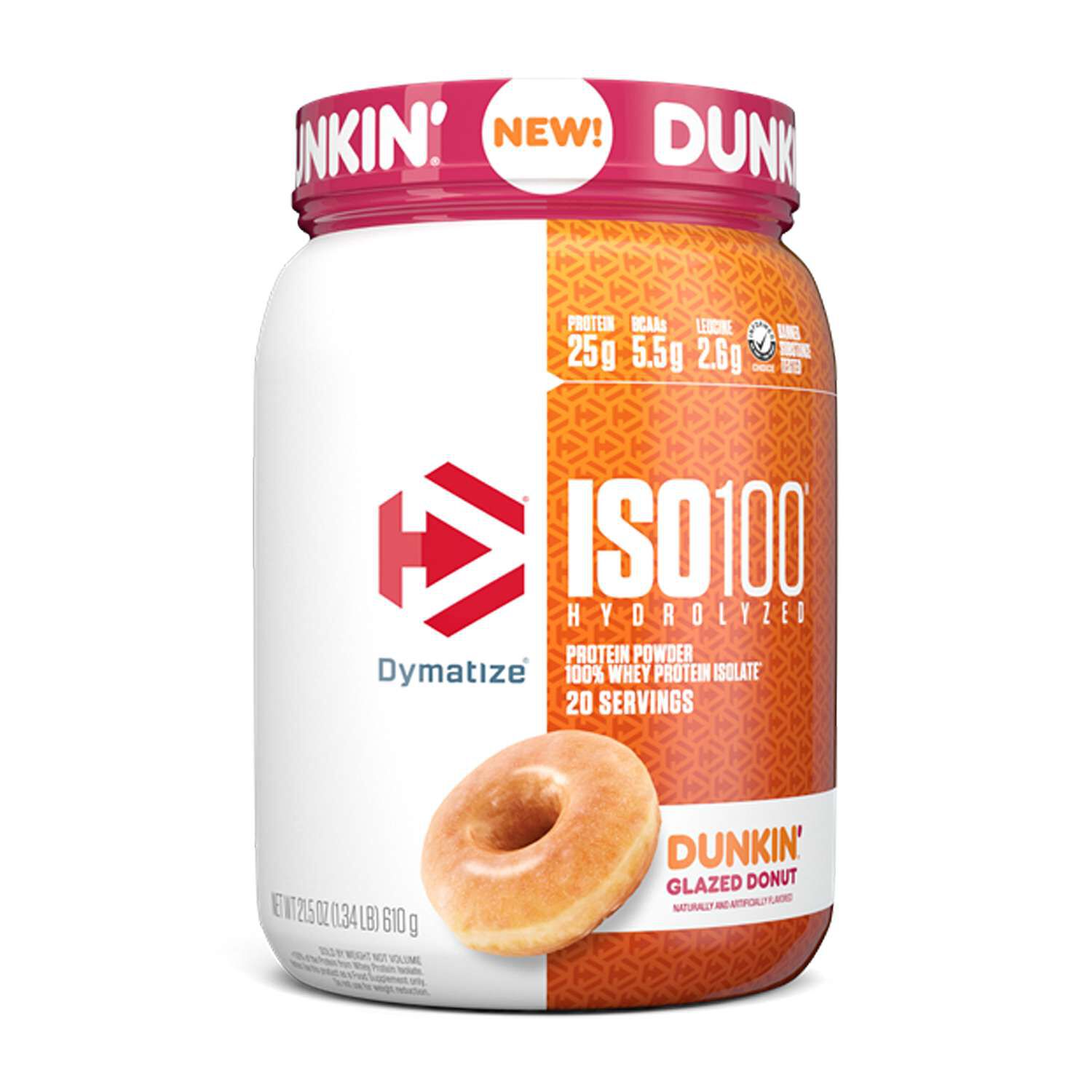 ISO 100&reg; Whey Protein Isolate - Dunkin&reg; Glazed Donut (20 Servings) Dunkin&reg; Glazed Donut | GNC