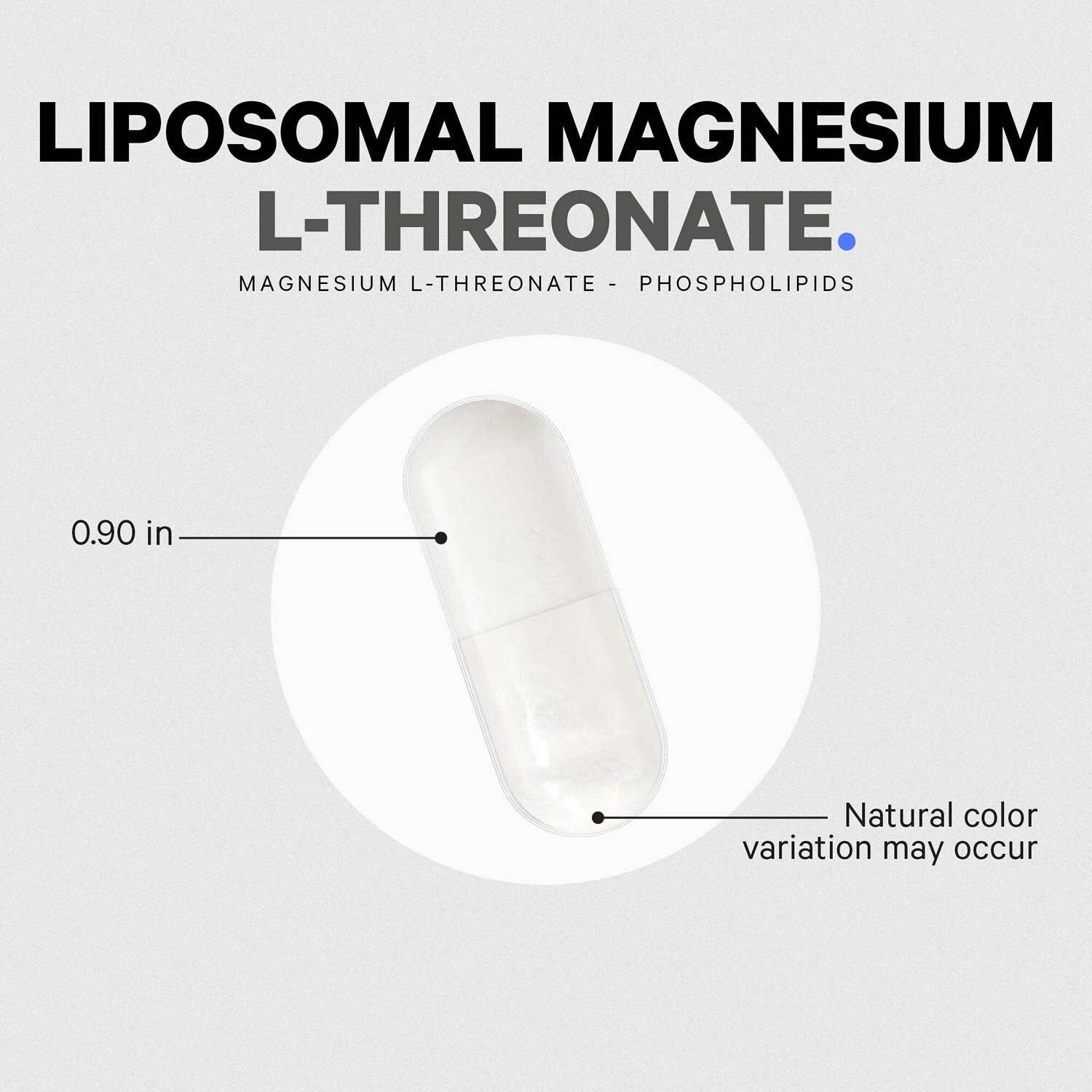 Liposomal Magnesium L-Threonate - 90 Capsules (30 Servings)
