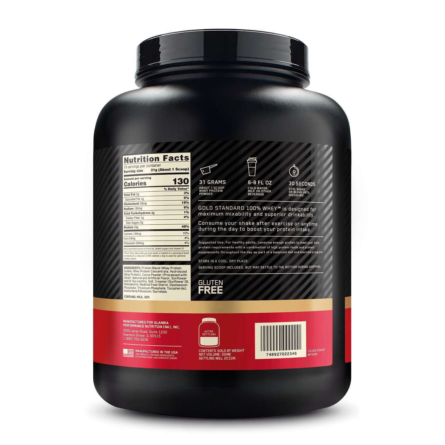 Gold Standard 100% Whey&trade; - Chocolate Malt (73 Servings)