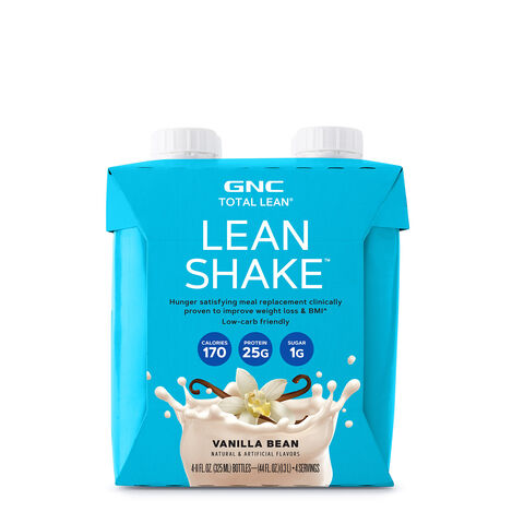 GNC Total Lean® Vanilla Bean Lean Shake™, 4 ct / 11 fl oz - Fry's Food  Stores