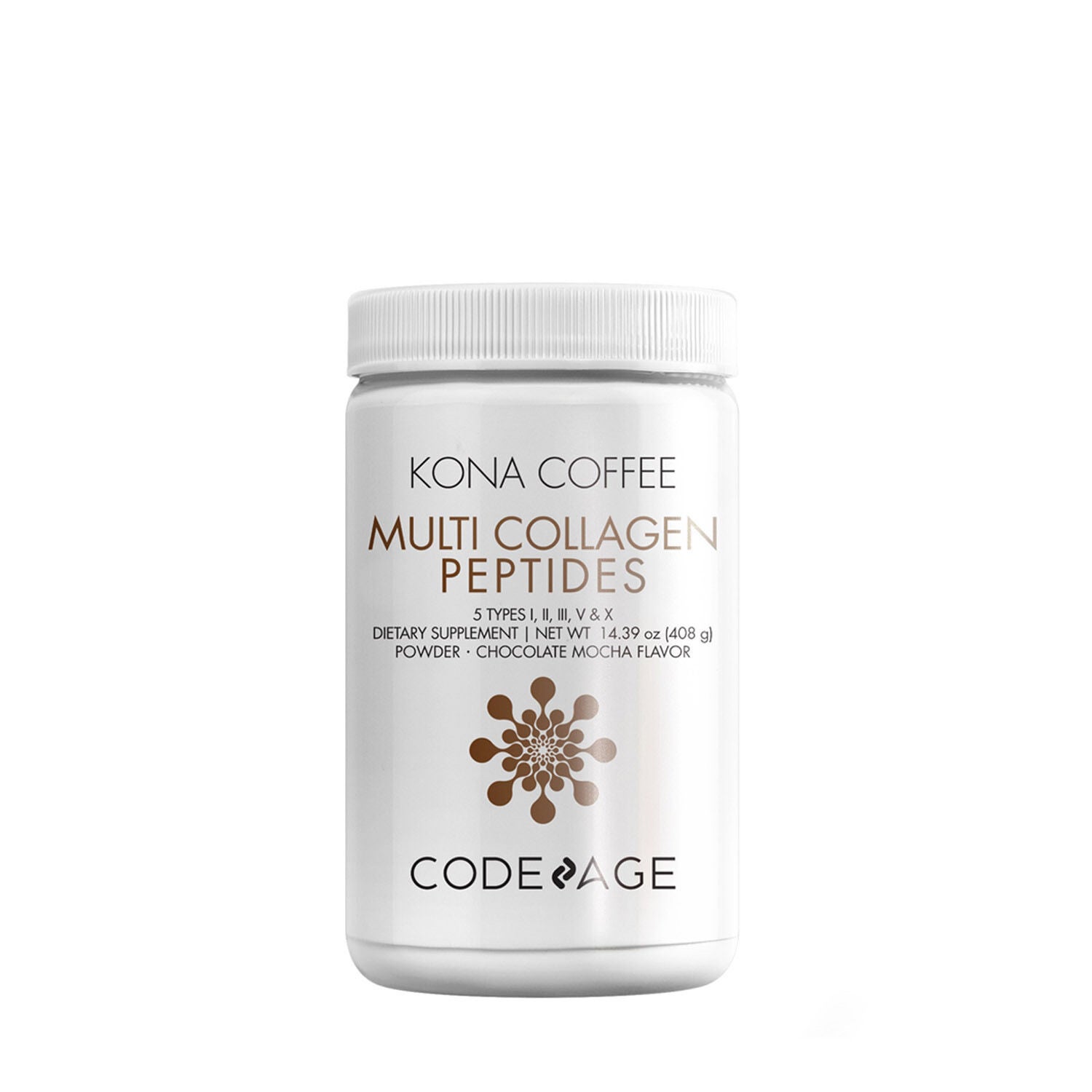 Hydrolyzed Multi Collagen Peptides Powder - 5 Types with Kona Coffee - 14.39 oz. (30 Servings)  | GNC