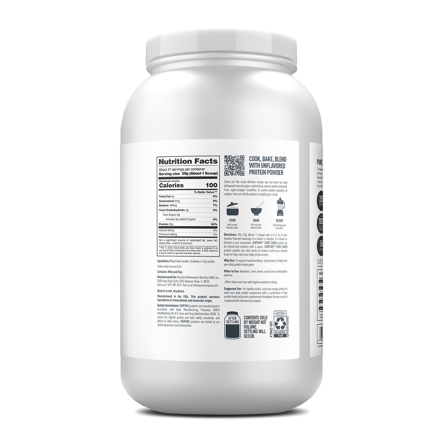 Protein Powder - Unflavored (47 Servings) Unflavored | GNC