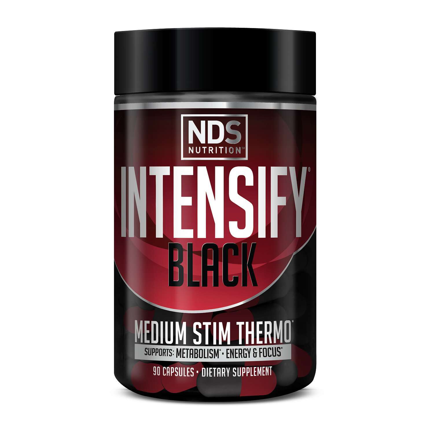 Intensify Black - Medium Stim Thermo - 90 Capsules (45 Servings)  | GNC