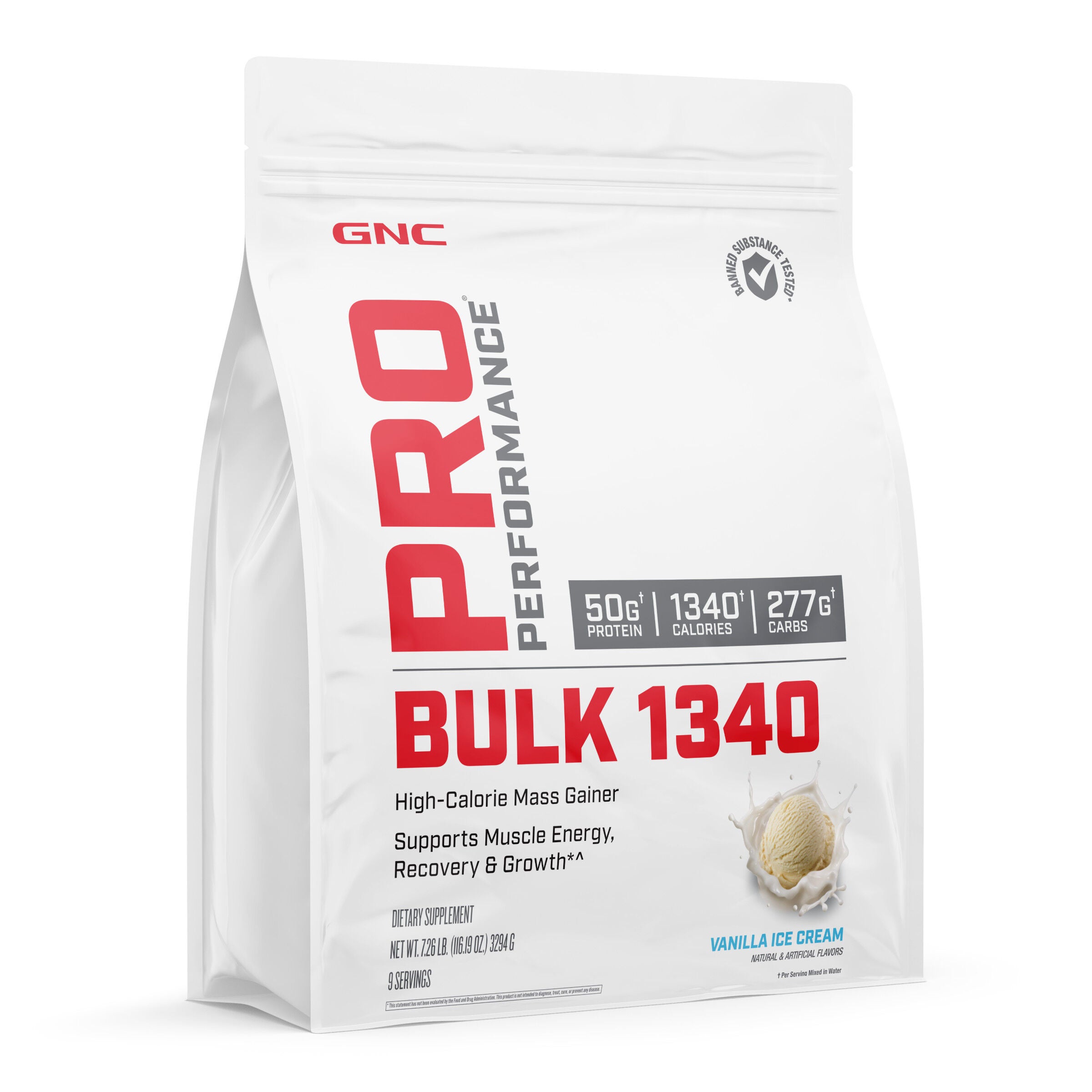 GNC Pro Performance® - Bulk 1340 - Vanilla Ice Cream (9 Servings
