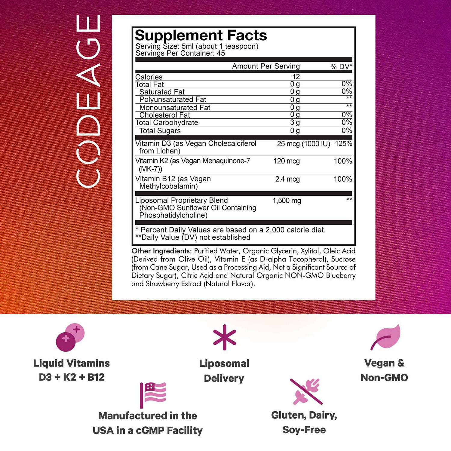 Wonder-D Plant-Based - Mixed Berry - 7.6 oz. &#40;45 Servings&#41;  | GNC