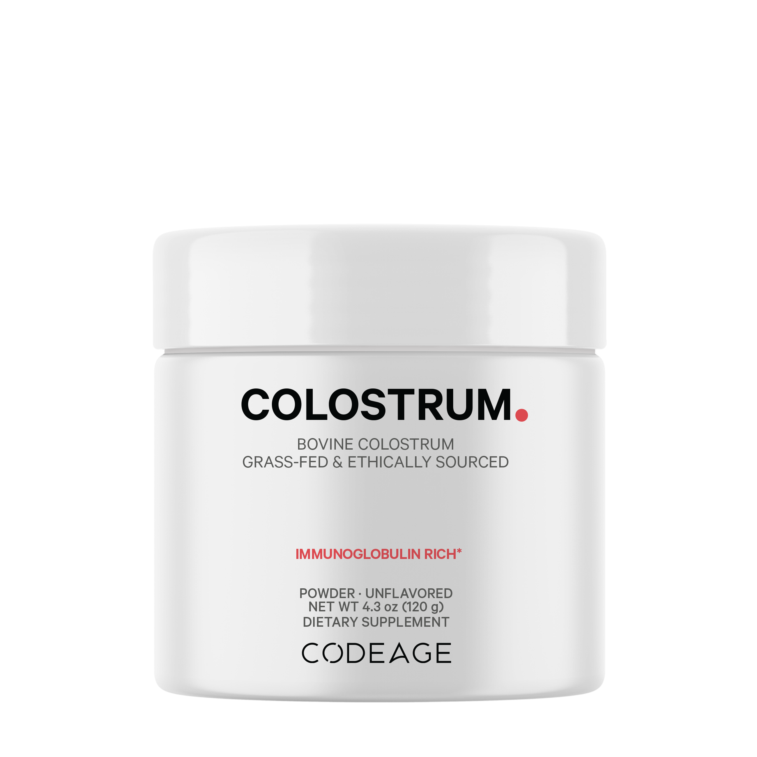 Bovine Colostrum Powder - Unflavored - 4.3 oz. (120 Servings) | GNC