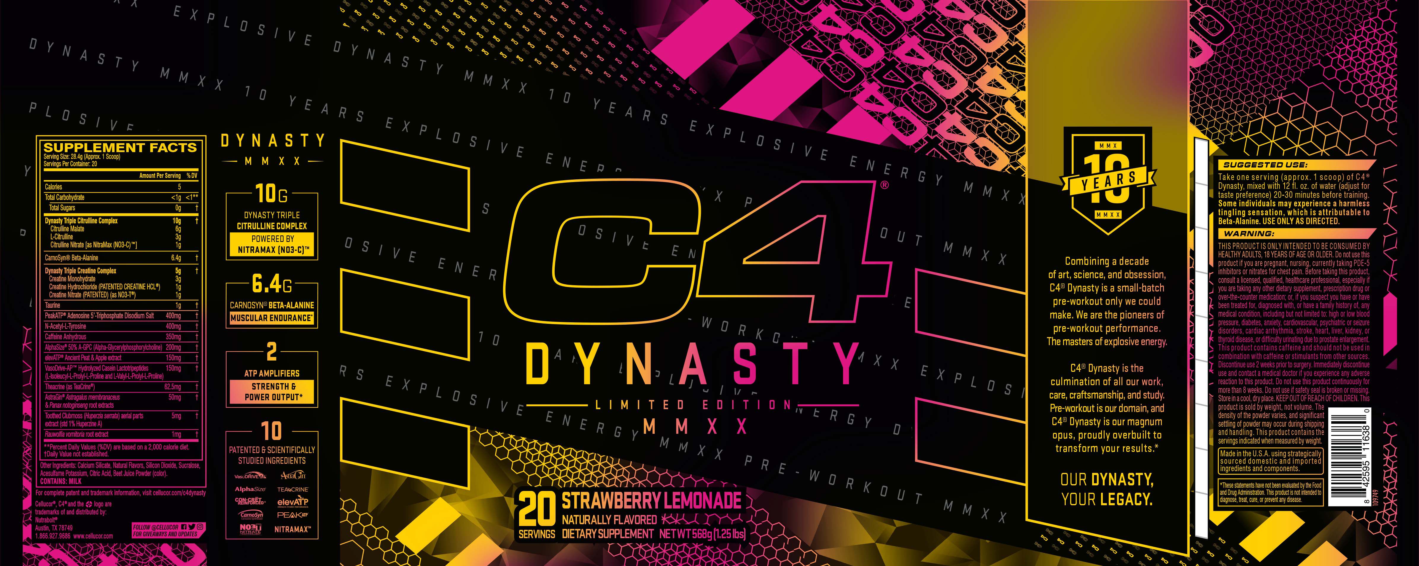 Cellucor® C4® Dynasty - Strawberry Lemonade | GNC