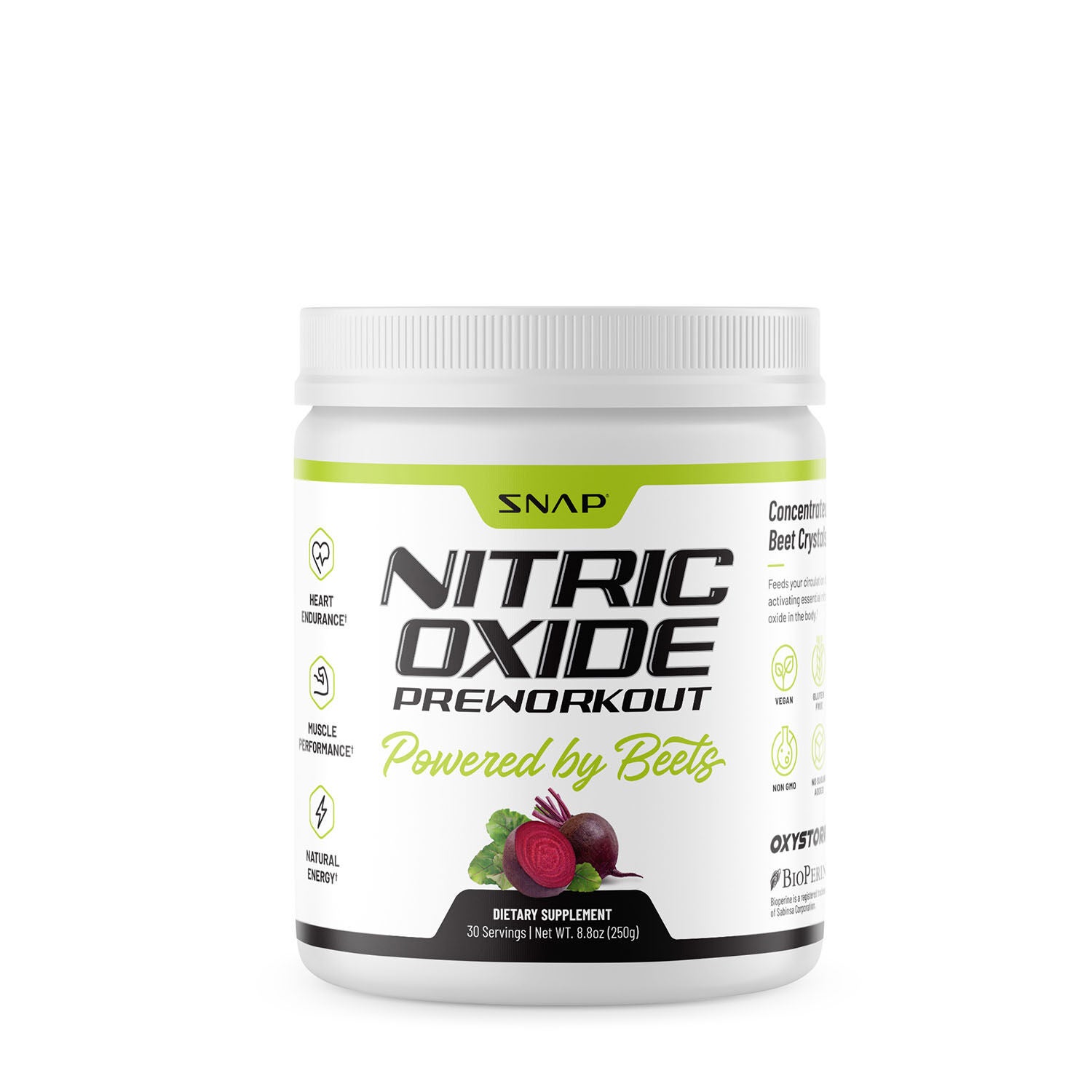 Snap Supplements Nitric Oxide Booster Bundle - L-Arginine + Nootropic Brain Food, 60ct Each