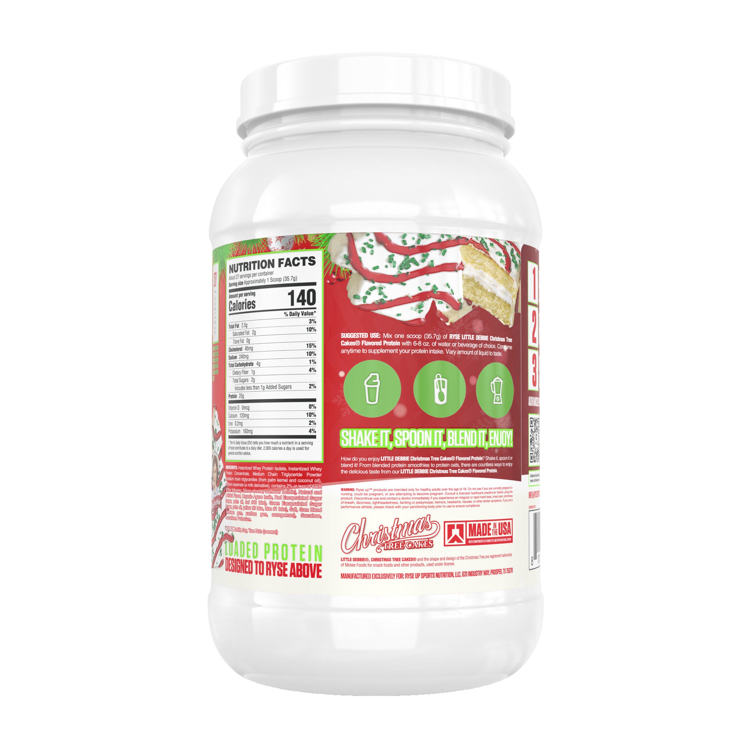 Loaded Protein - Little Debbie Christmas Tree Cakes (27 Servings)