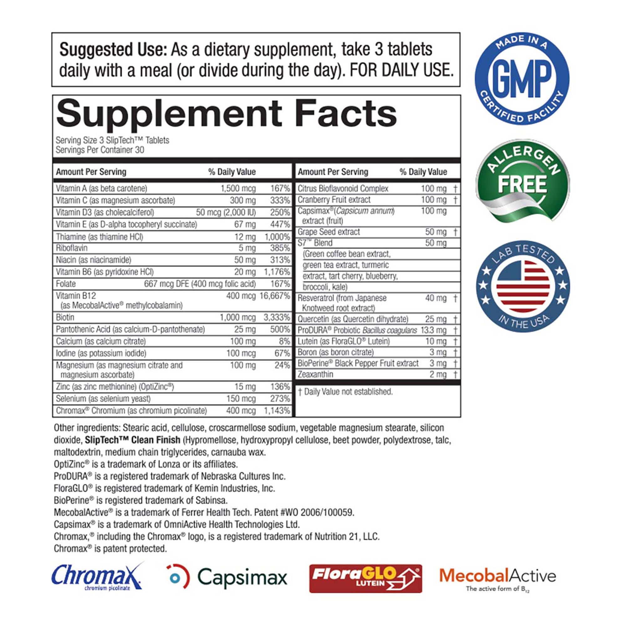 Perfect Multi Metabolic Booster - 90 Tablets (30 Servings)  | GNC