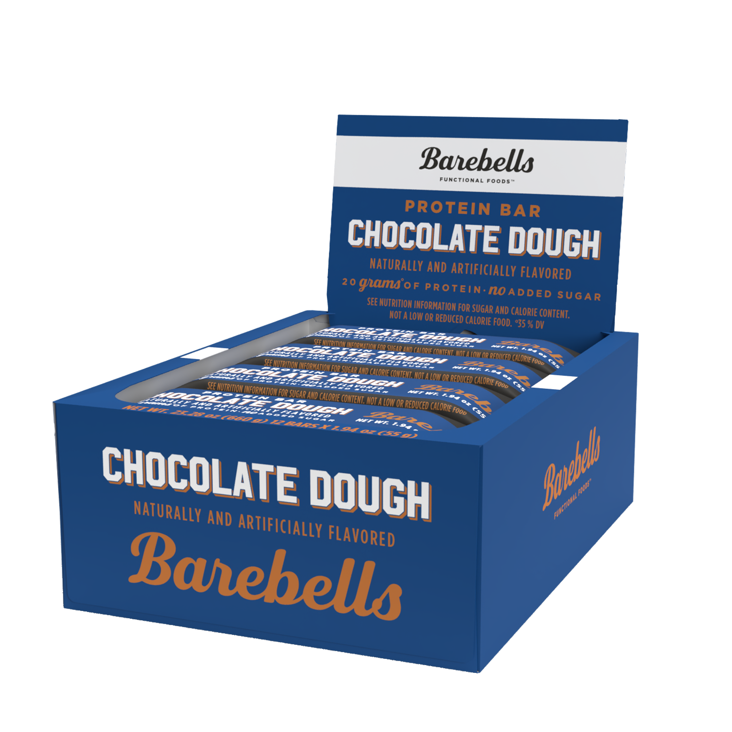 Protein Bar -  Chocolate Dough &#40;12 Bars&#41; Chocolate Dough | GNC
