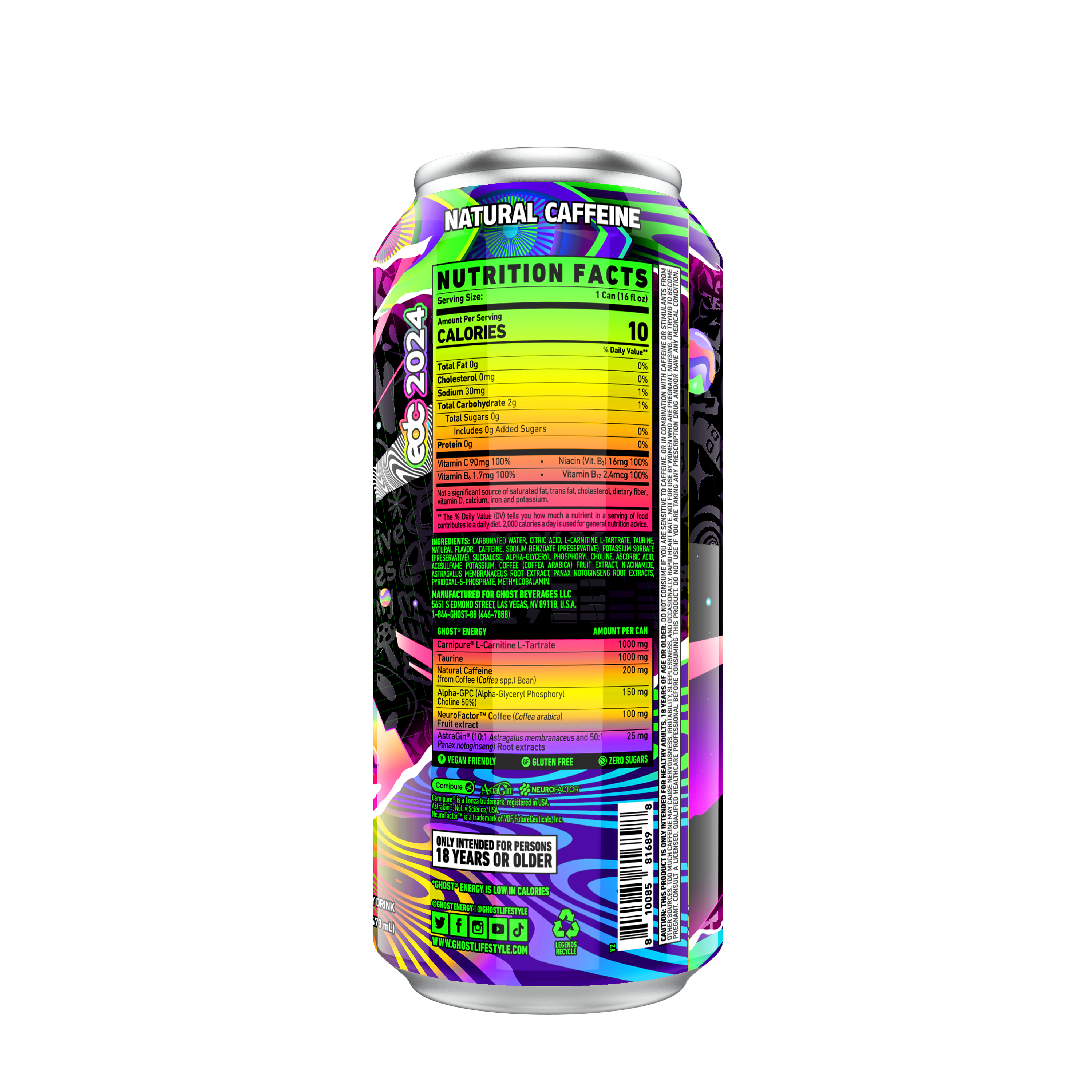 Energy Drink - Electric Limeade - 16 fl oz (12 Cans) Electric Limeade | GNC