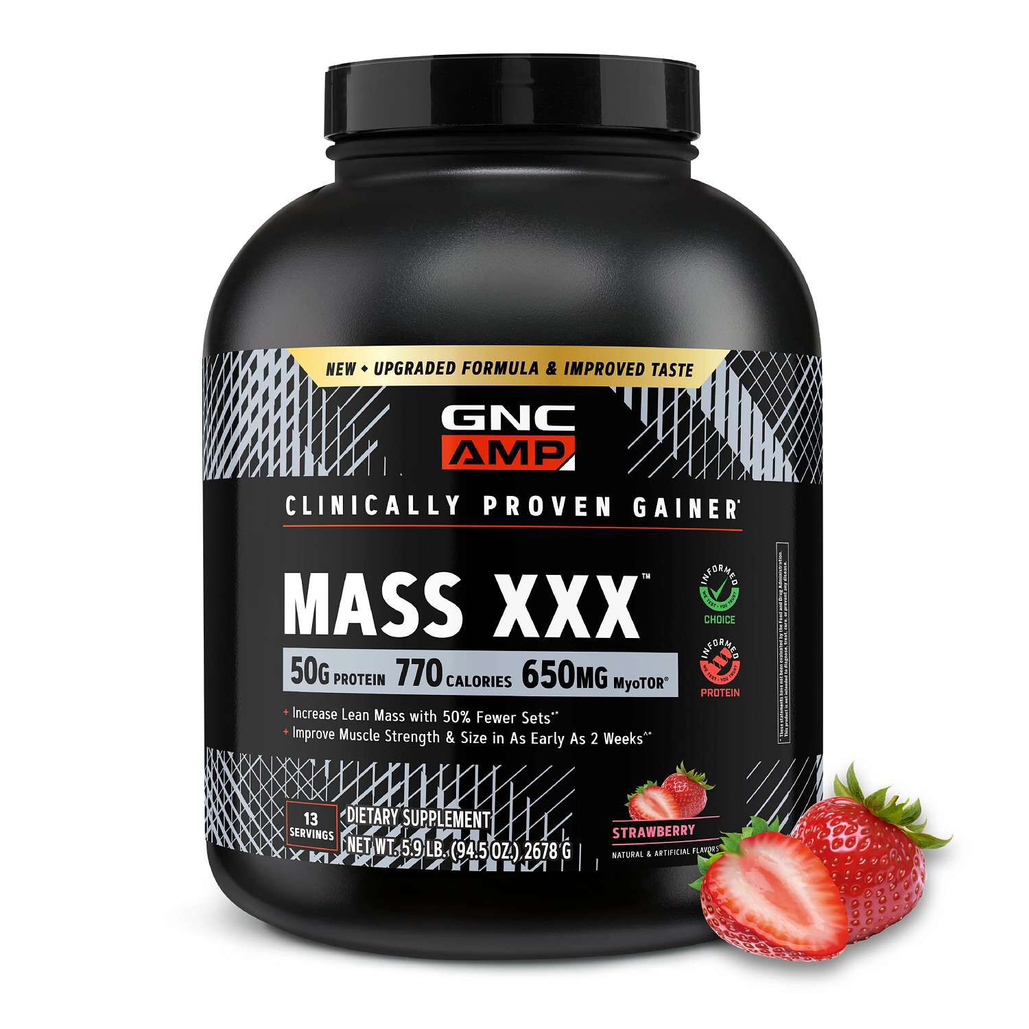 MASS XXX&trade; with MyoTor&reg; - Strawberry (13 Servings) Strawberry | GNC