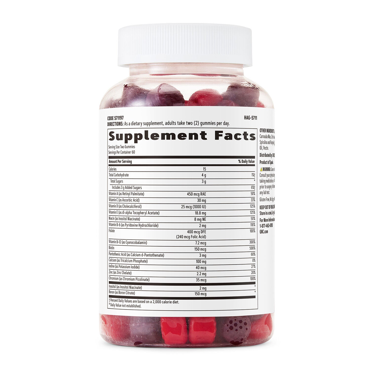 Multi-Vitamin Gummy - Mixed Berry (60-Day Supply)  | GNC