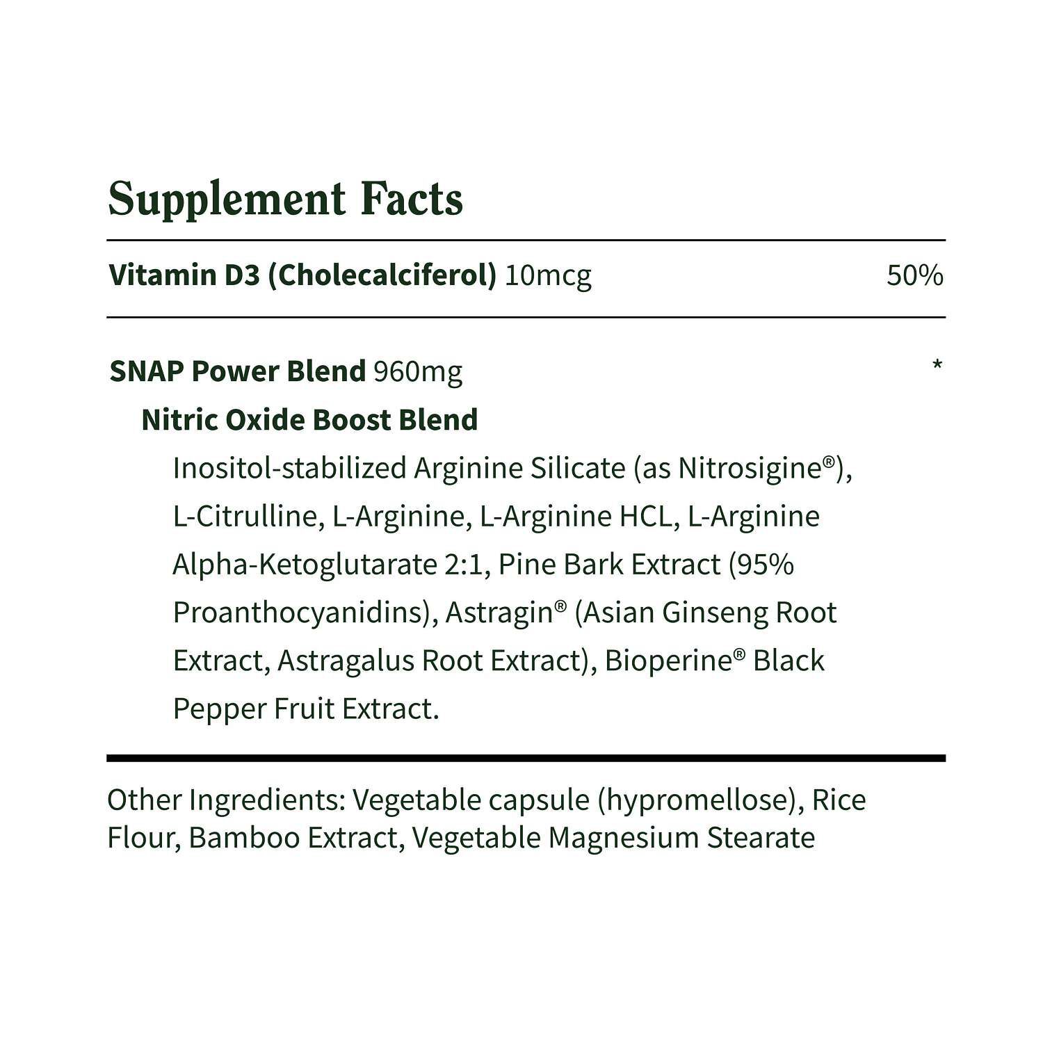 L-Arginine Power Complex - 60 Capsules (30 Servings)