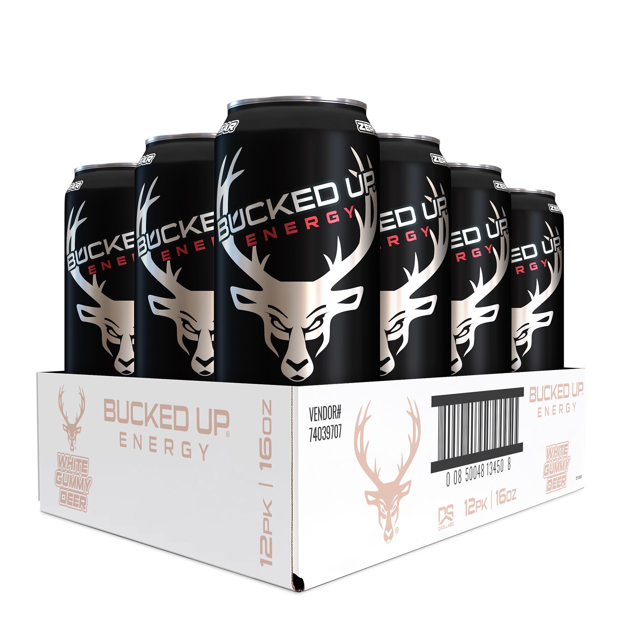 Energy Drink White Gummy Deer 16oz. (12 Cans) White Gummy Deer GNC