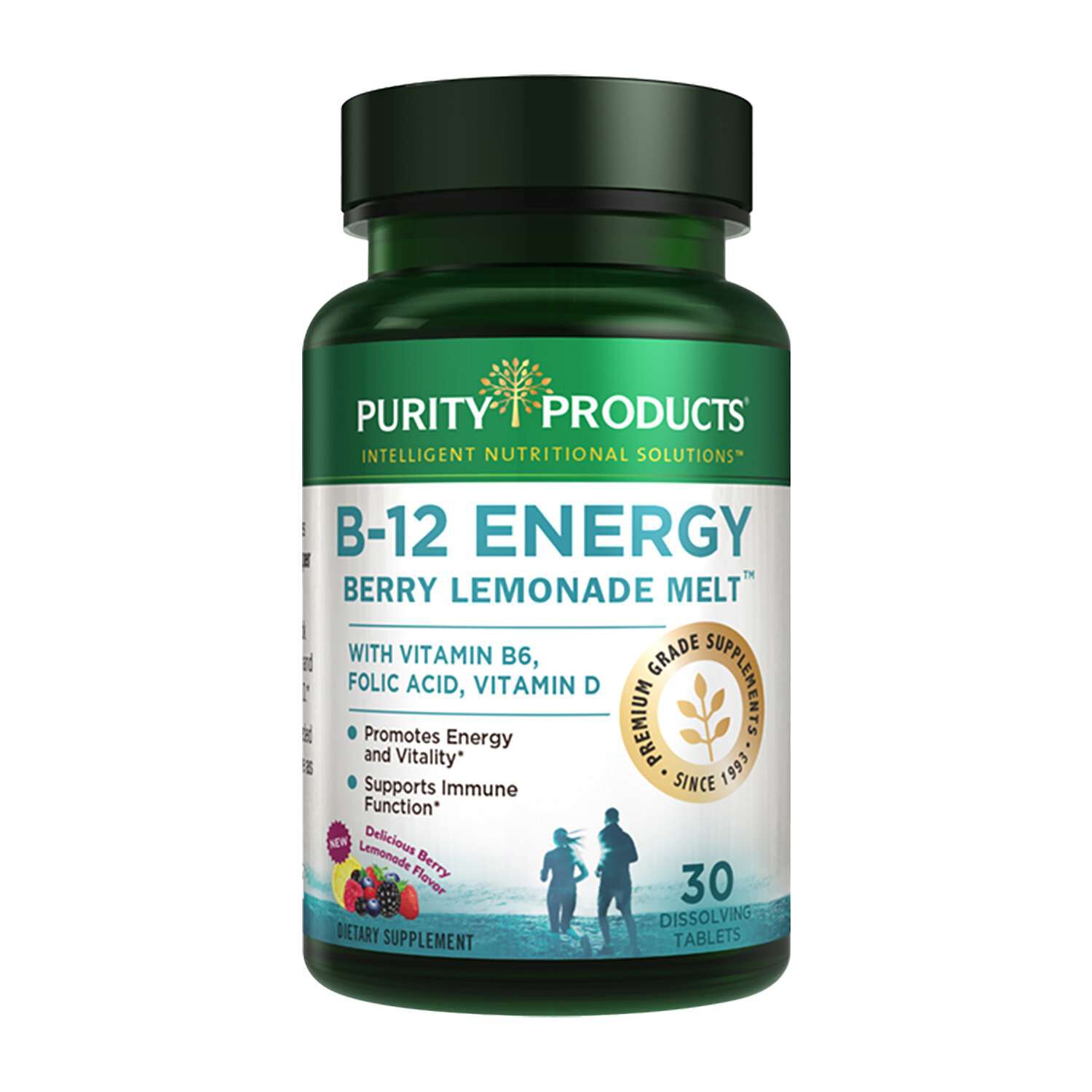 B-12 Energy Berry Lemonade Melt - 30 Tablets (30 Servings)  | GNC