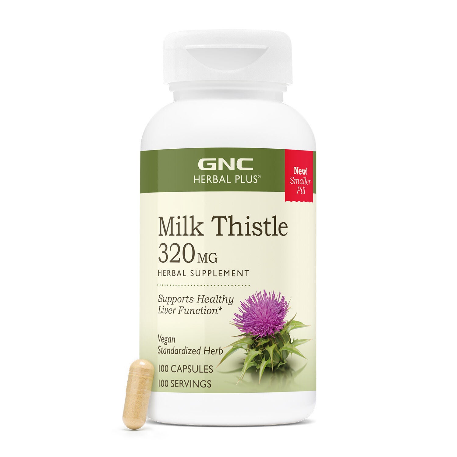 Milk Thistle 320mg - 100 Capsules (100 Servings)  | GNC